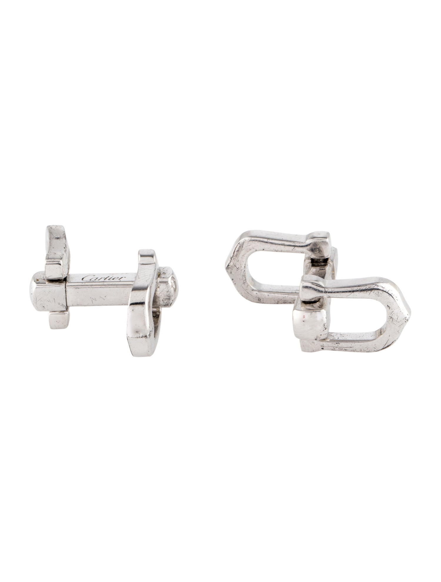 Cartier Elongated C Cufflinks