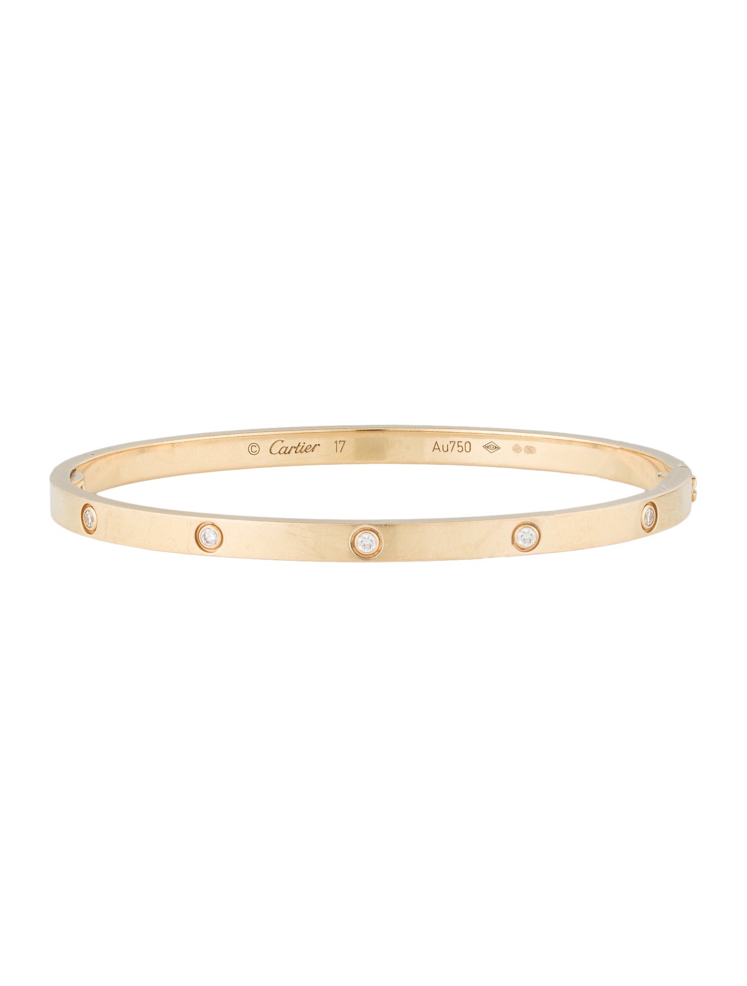Cartier 10 Diamonds LOVE Bracelet, Small Model