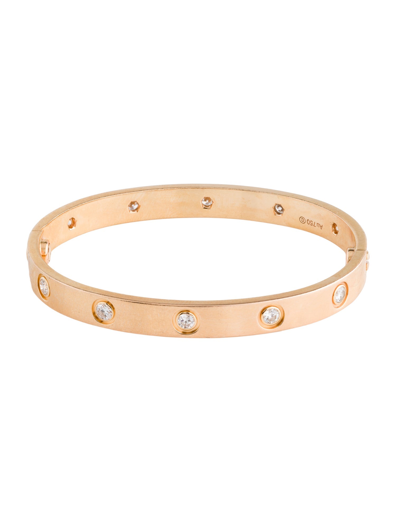 Cartier Classic LOVE Bracelet, 10 Diamonds