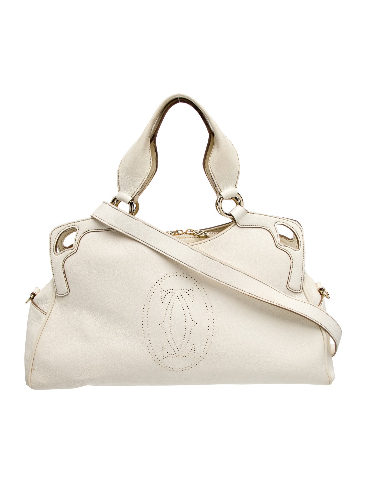 Cartier Leather Top Handle Bag