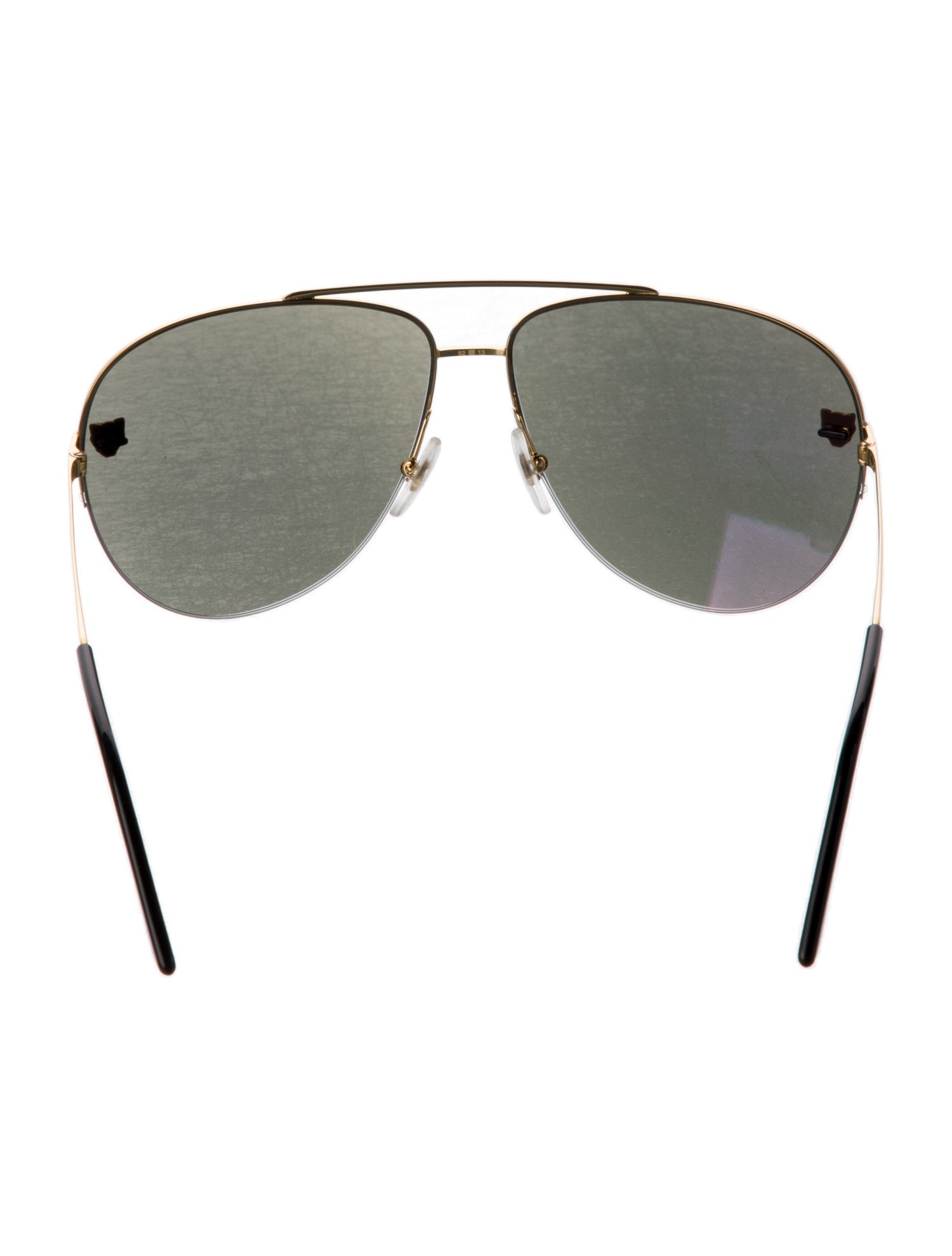 Cartier Panthere De Cartier Pilote Aviator Sunglasses w/ Tags