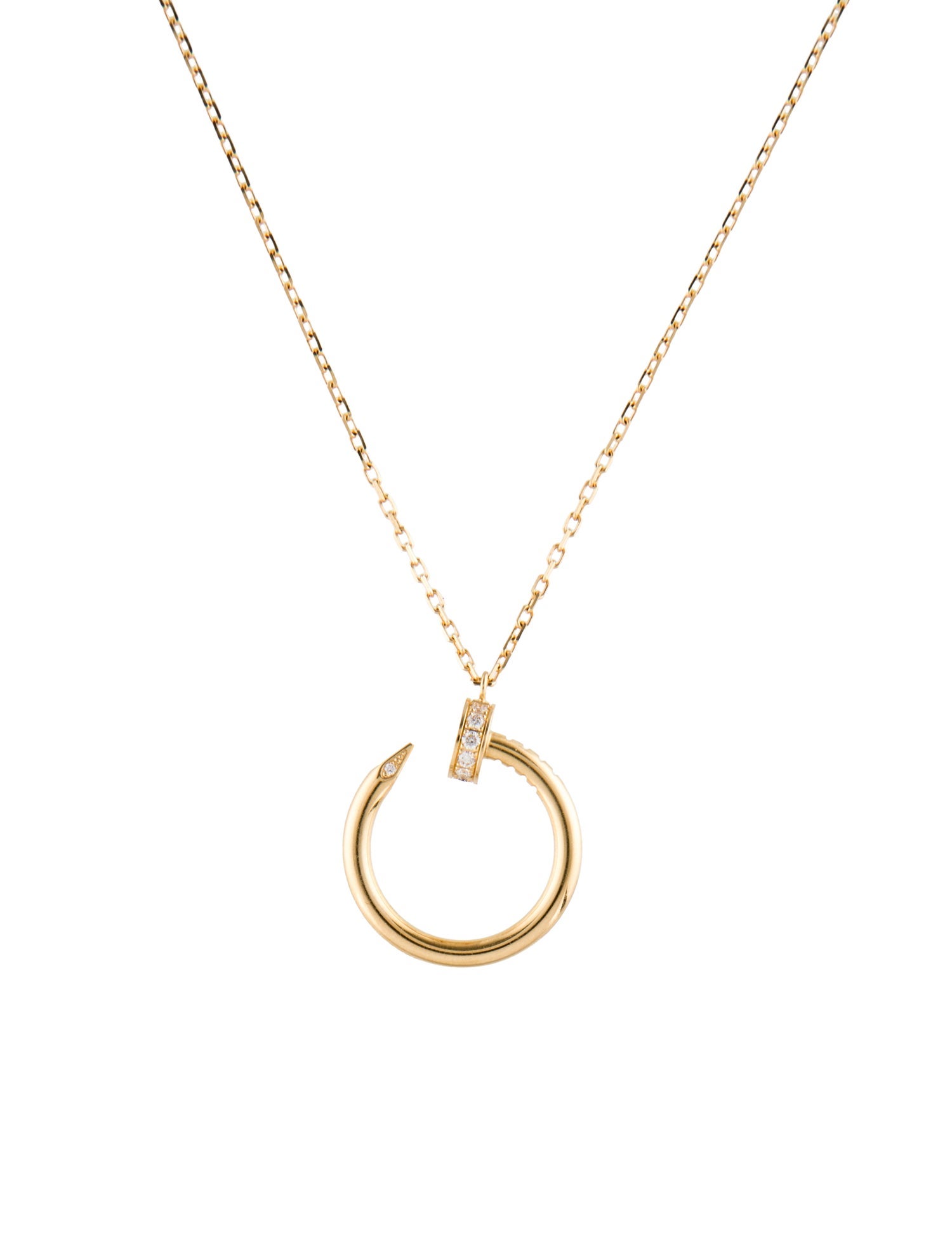 Cartier Diamond Juste Un Clou Pendant Necklace