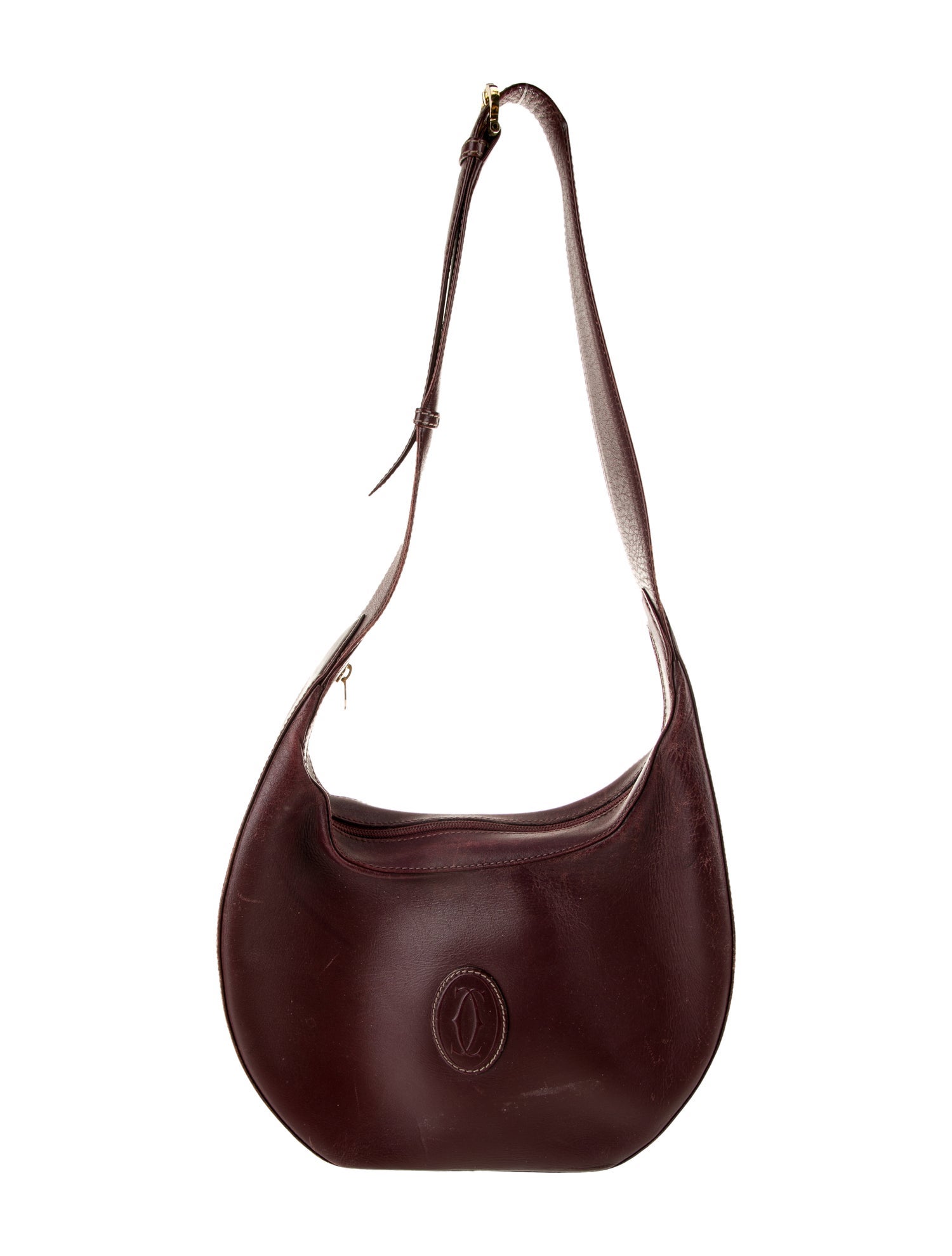 Must de Cartier Leather Shoulder Bag