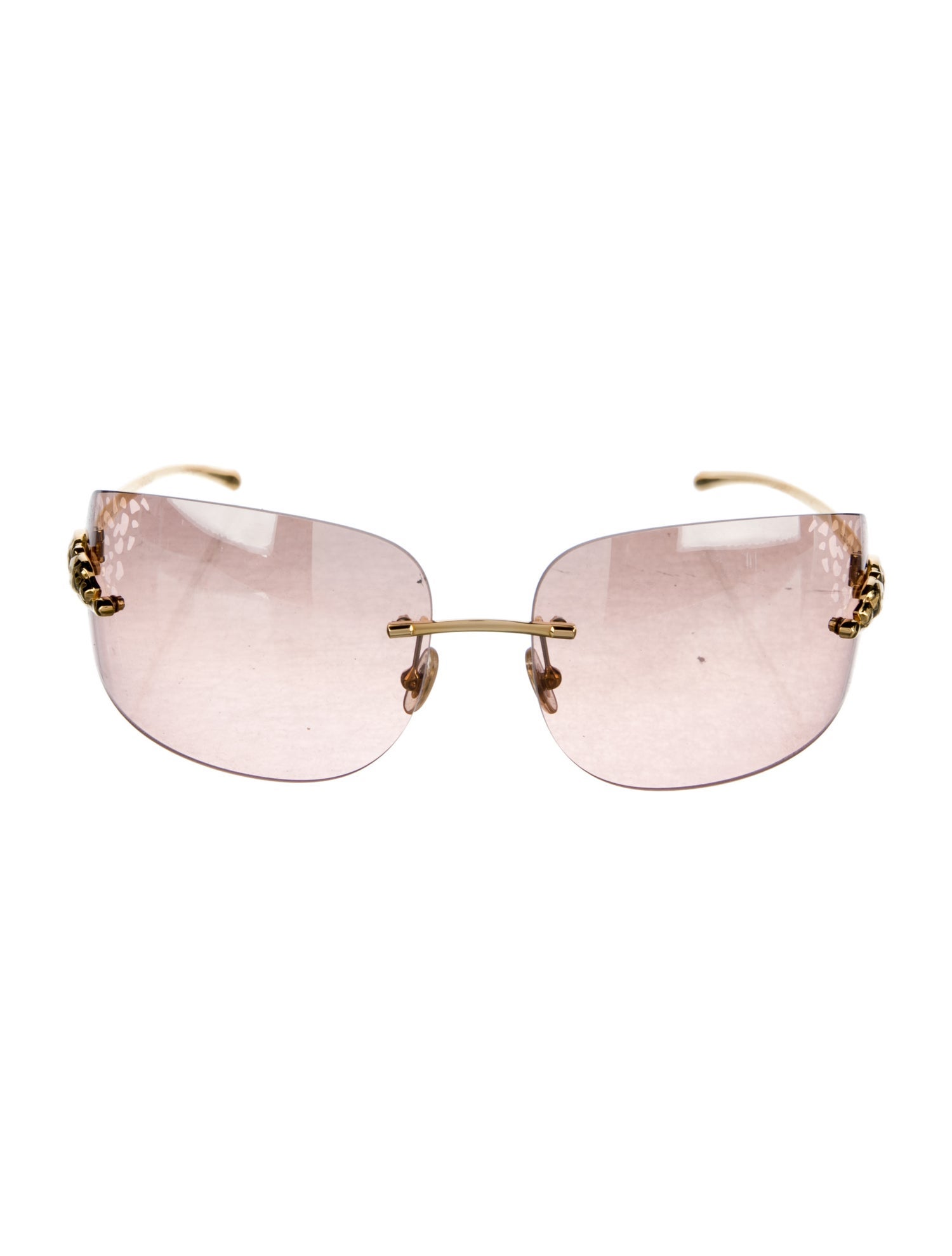 Cartier Panthere De Cartier Shield Sunglasses