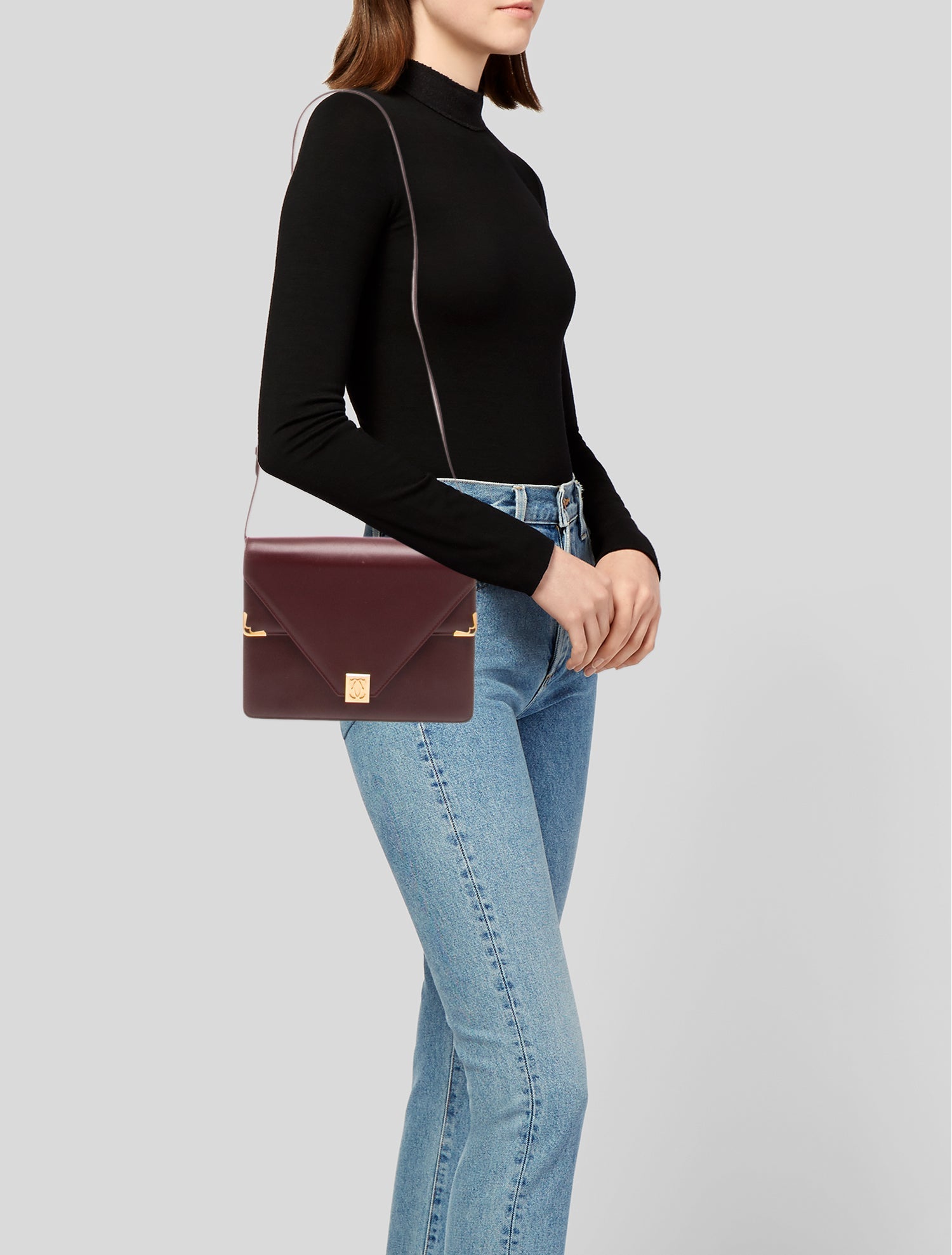 Cartier Leather Messenger Bag