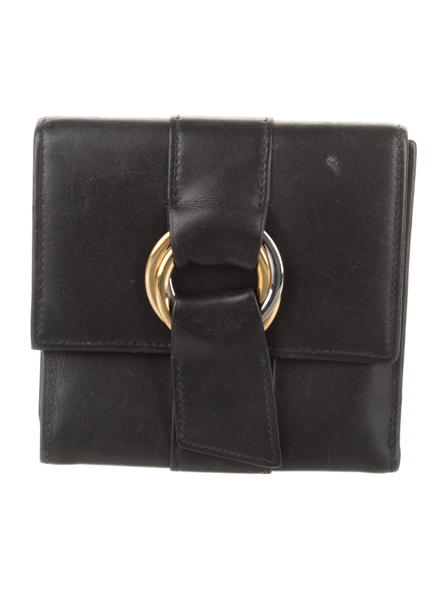 Cartier Leather Printed Compact Wallet