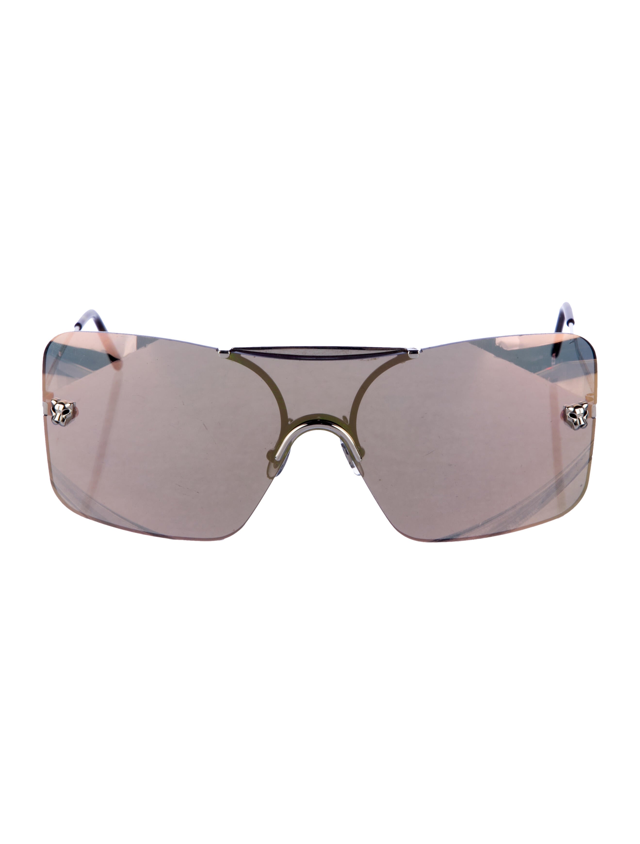 Cartier 'Panthere De Cartier' Shield Sunglasses