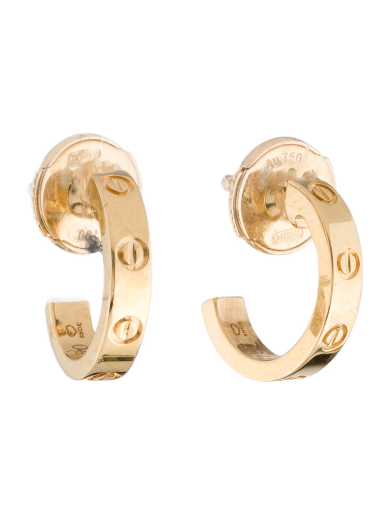 Cartier Small LOVE Hoop Earrings