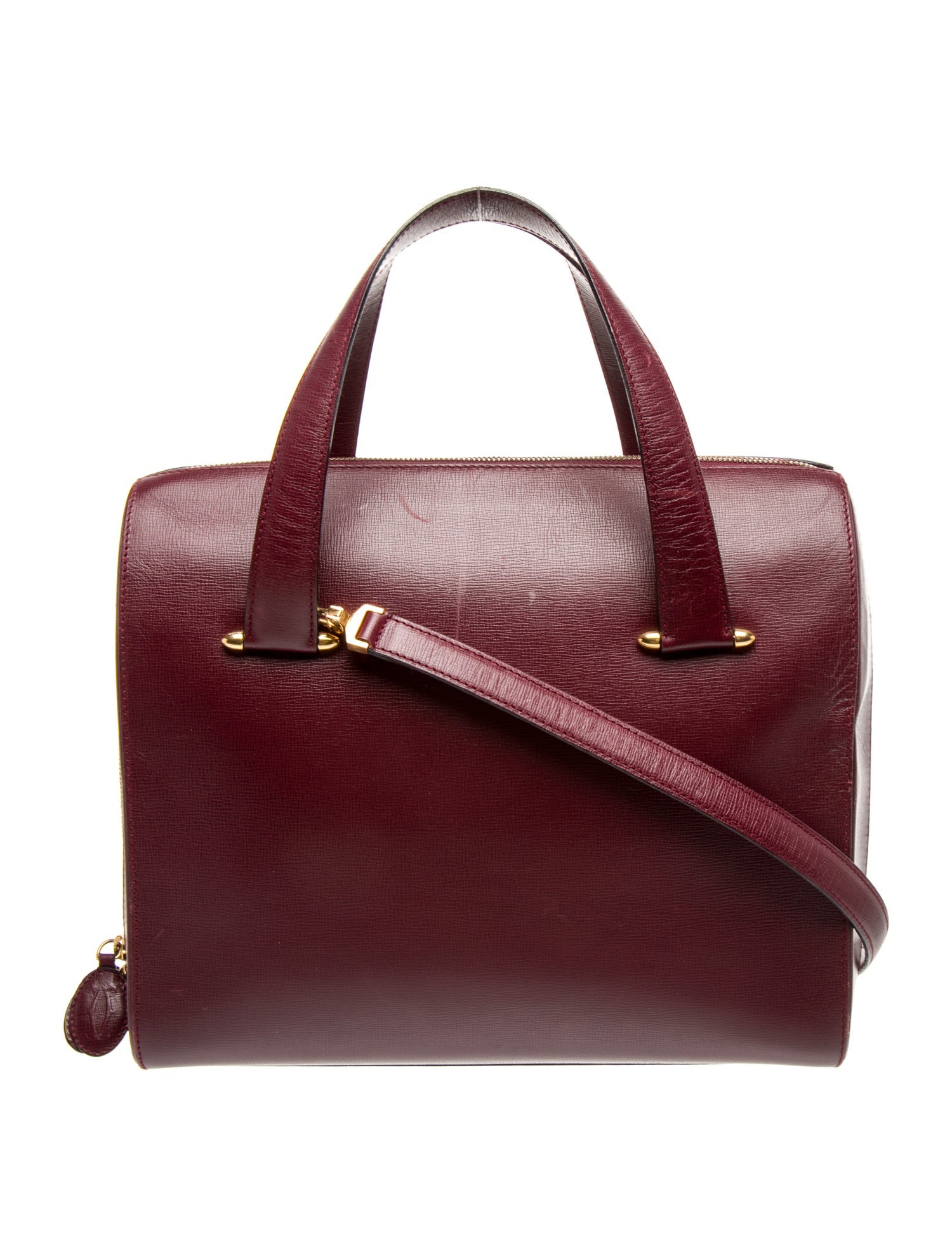 Cartier Leather Shoulder Bag Vintage