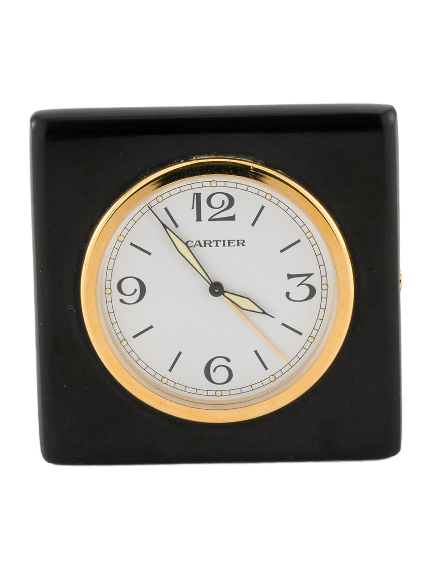 Cartier Leather Folding Travel Clock