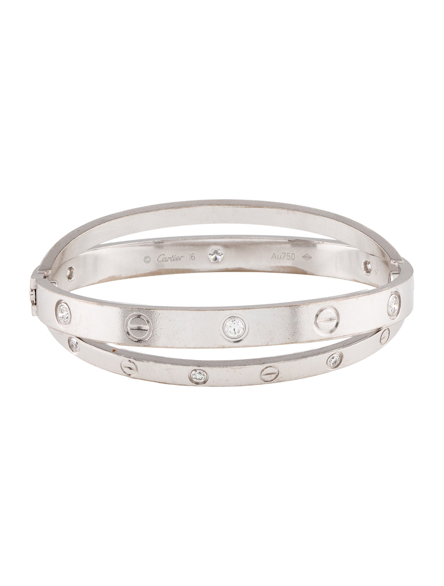 Cartier 12 Diamond Double LOVE Bracelet