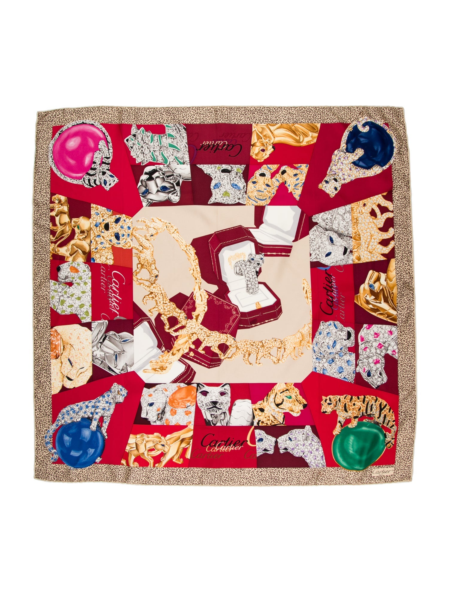 Cartier Silk Printed Scarf