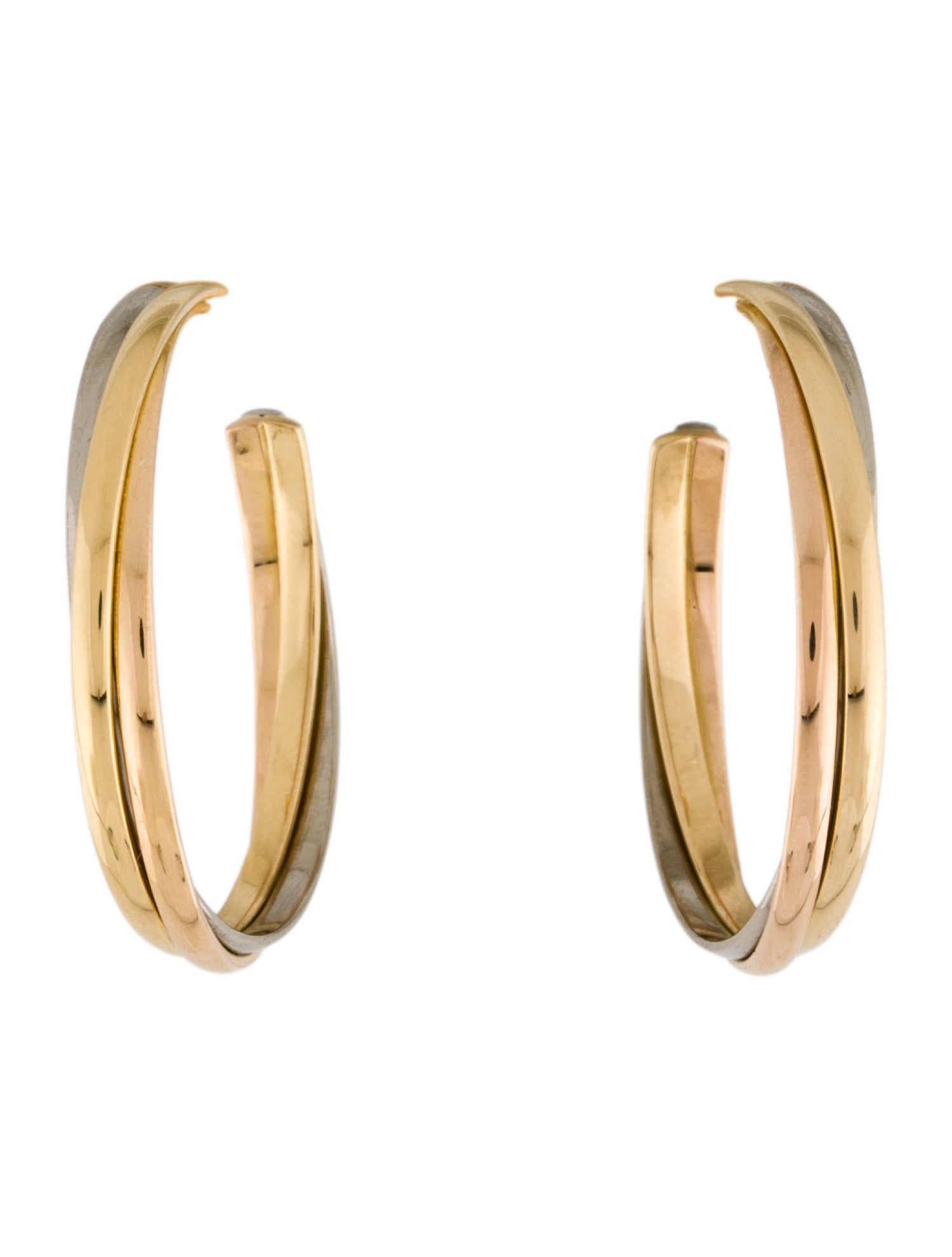 Cartier Trinity Hoop Earrings
