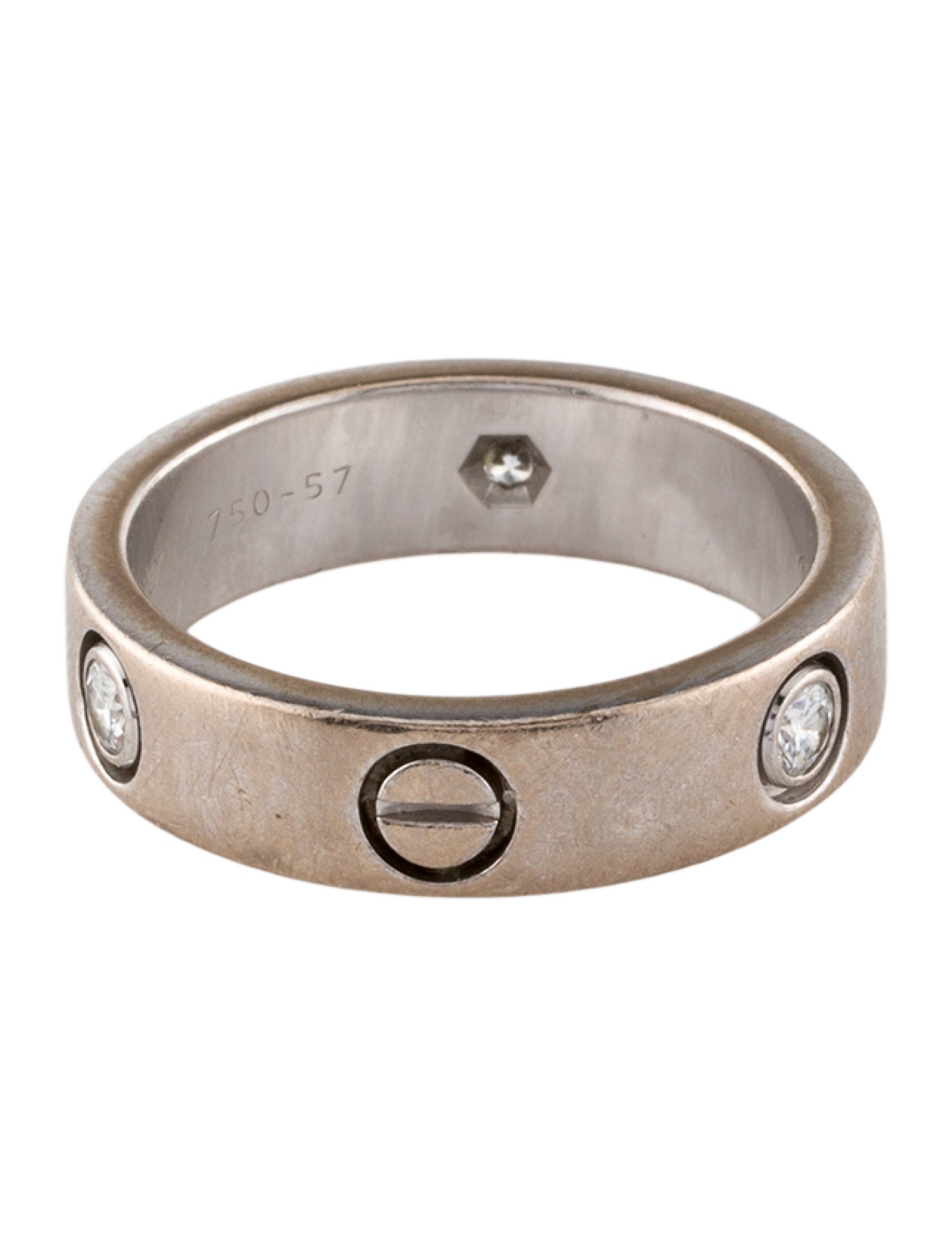 Cartier LOVE Ring 3 Diamonds Classic Model