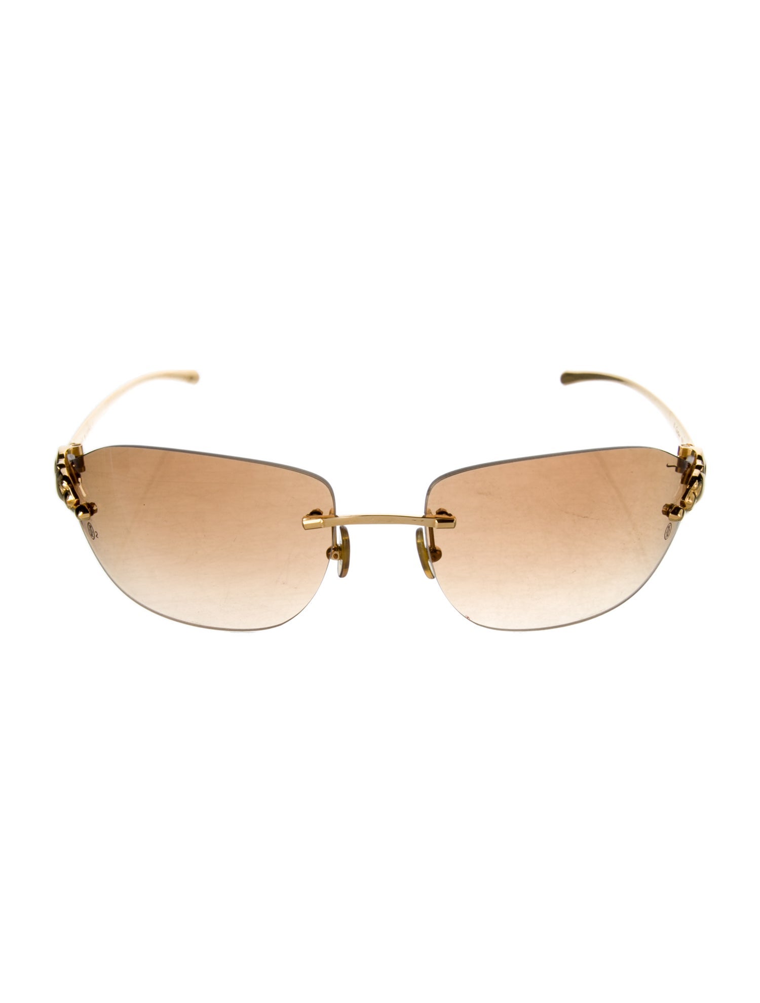 Cartier Panthere De Cartier Square Sunglasses