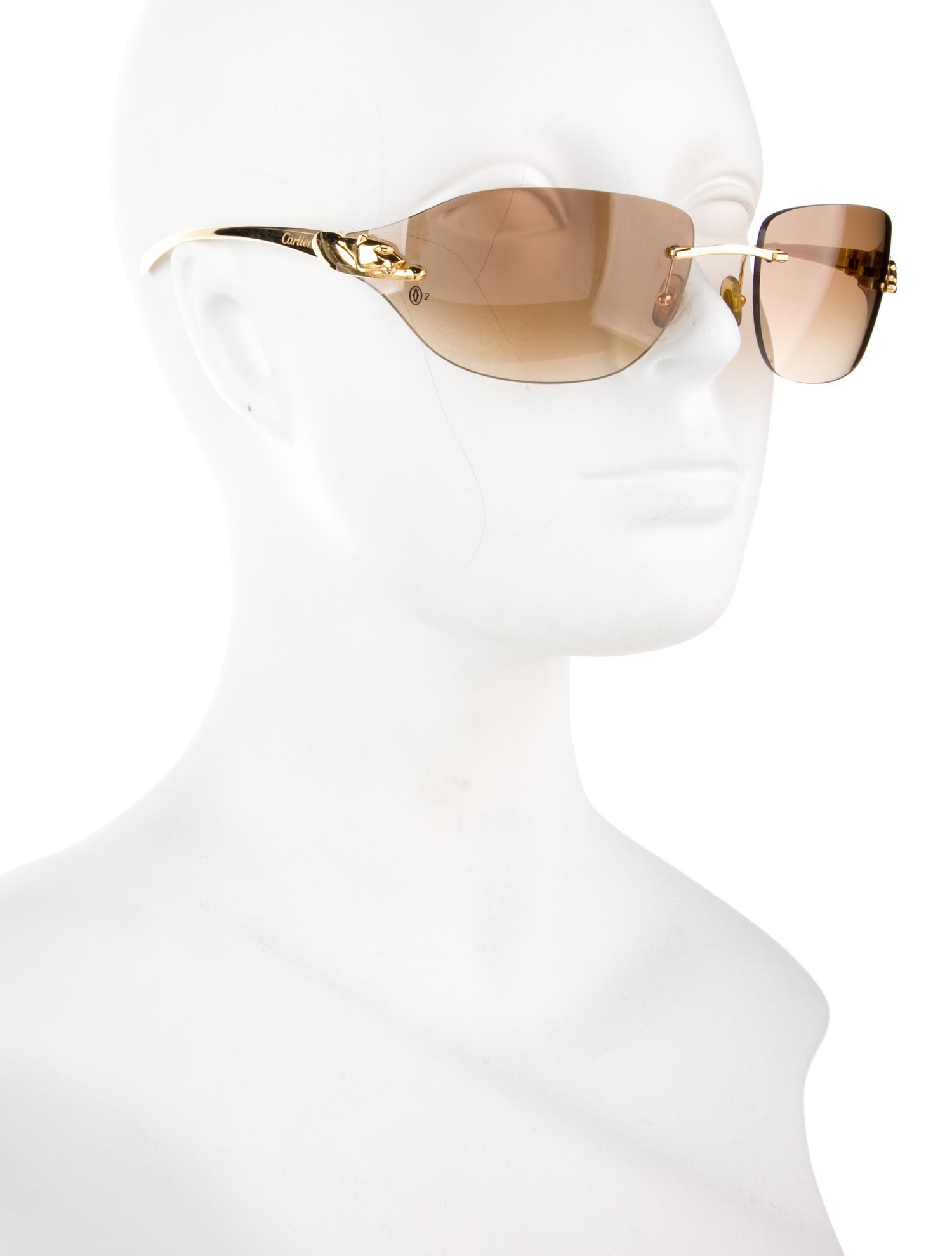 Cartier Panthere De Cartier Square Sunglasses
