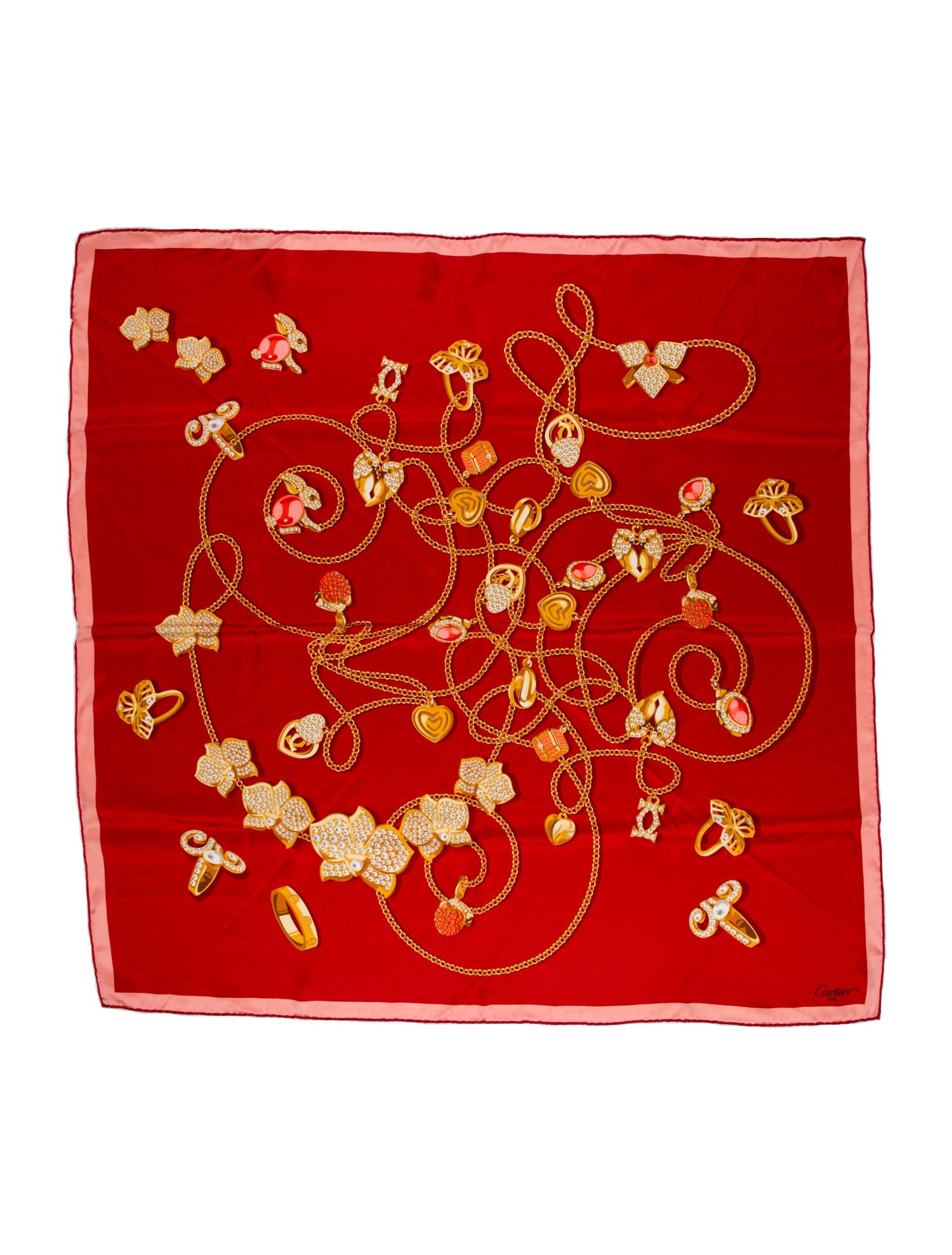 Cartier Silk Printed Scarf