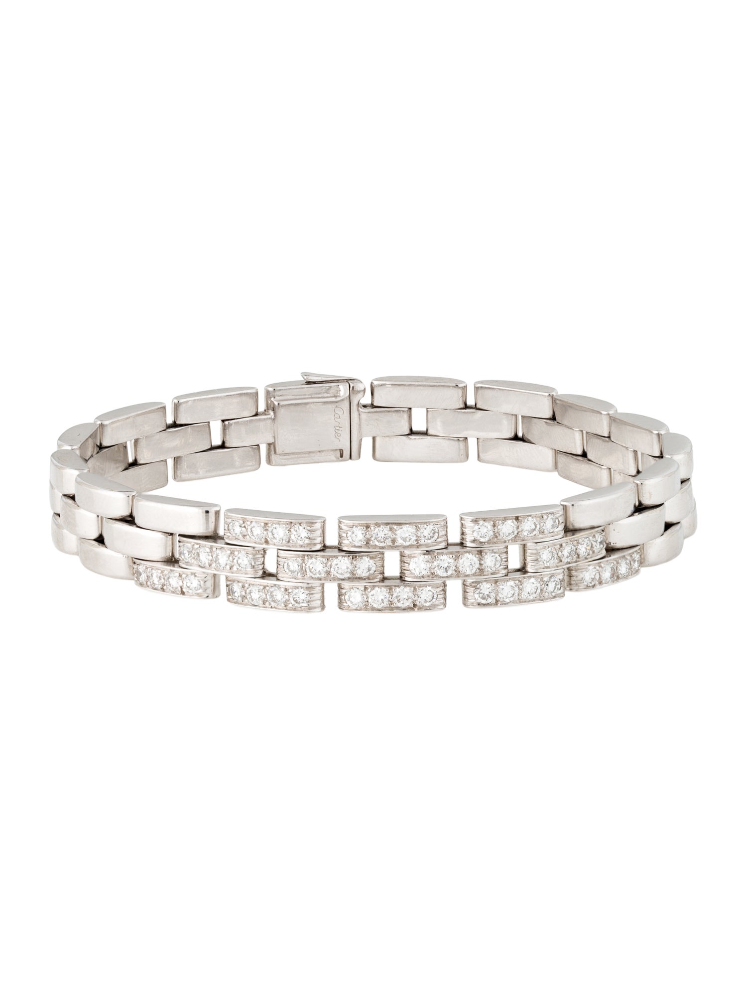Cartier Vintage Diamond Maillon Panthere Link Bracelet