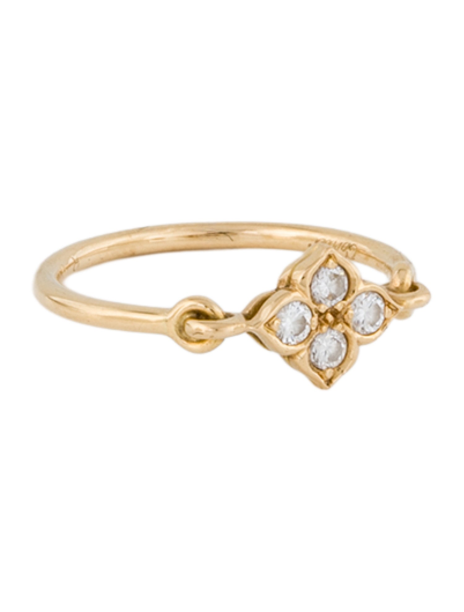 Cartier Vintage Diamond Hindu Quatrefoil Cocktail Ring