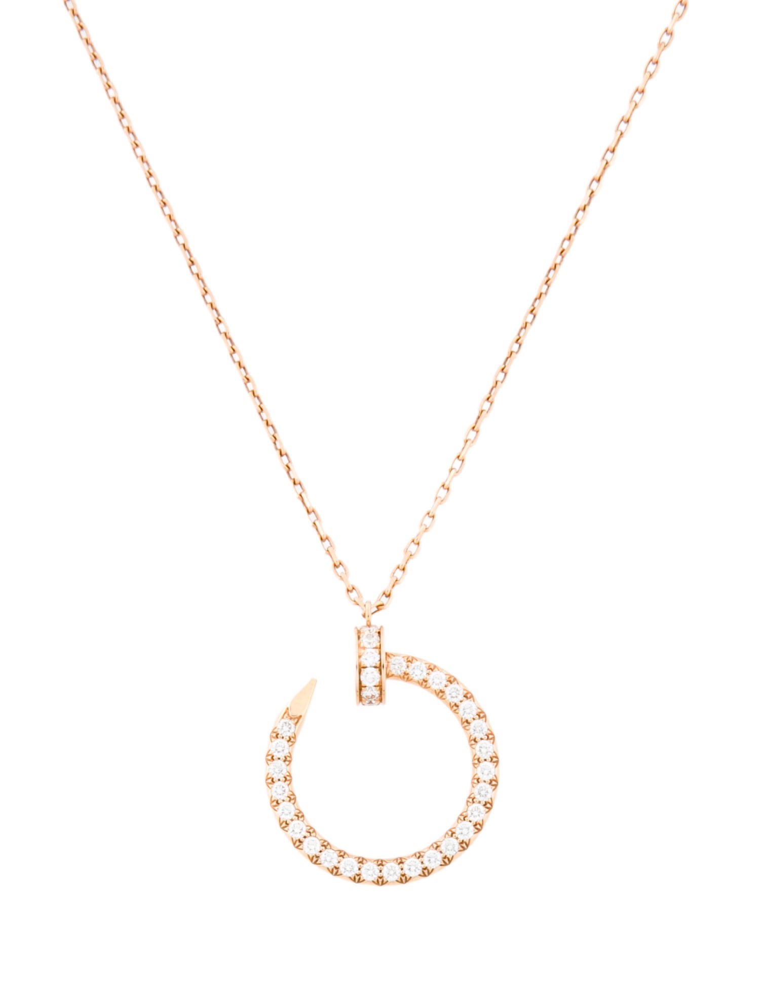 Cartier Diamond Juste Un Clou Pendant Necklace