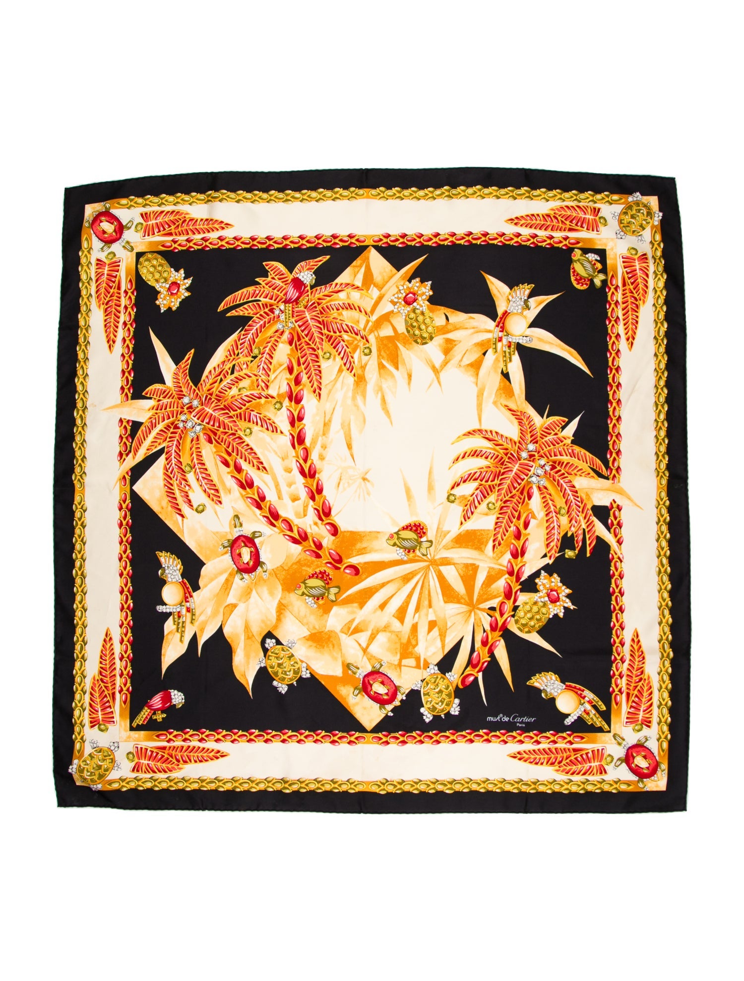 Cartier Silk Printed Scarf