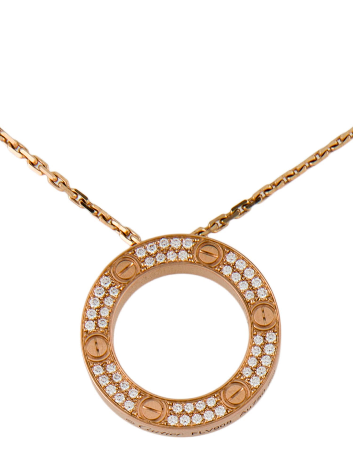 Cartier LOVE Pendant Necklace, Paved