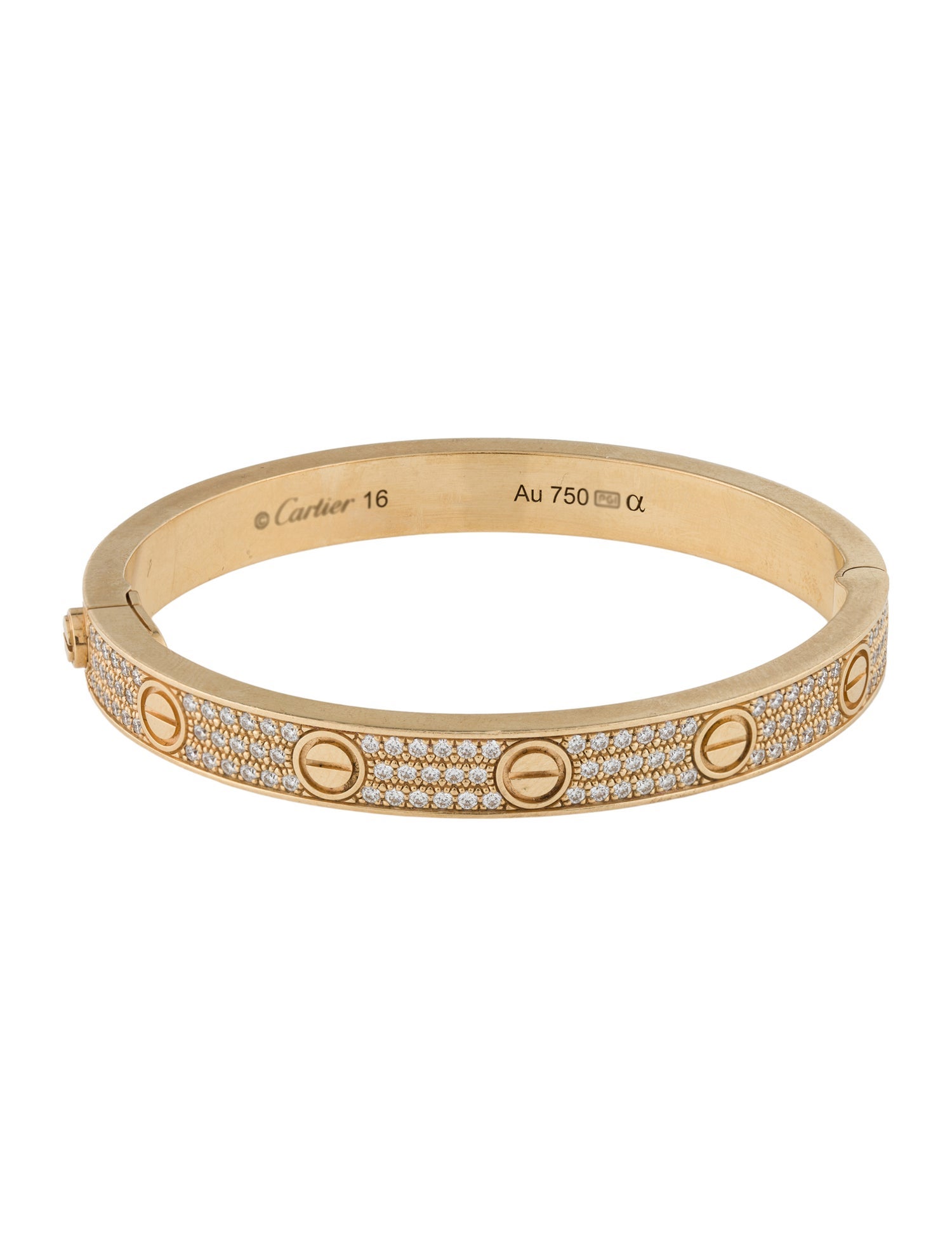 Cartier Pavéd Classic LOVE Bracelet
