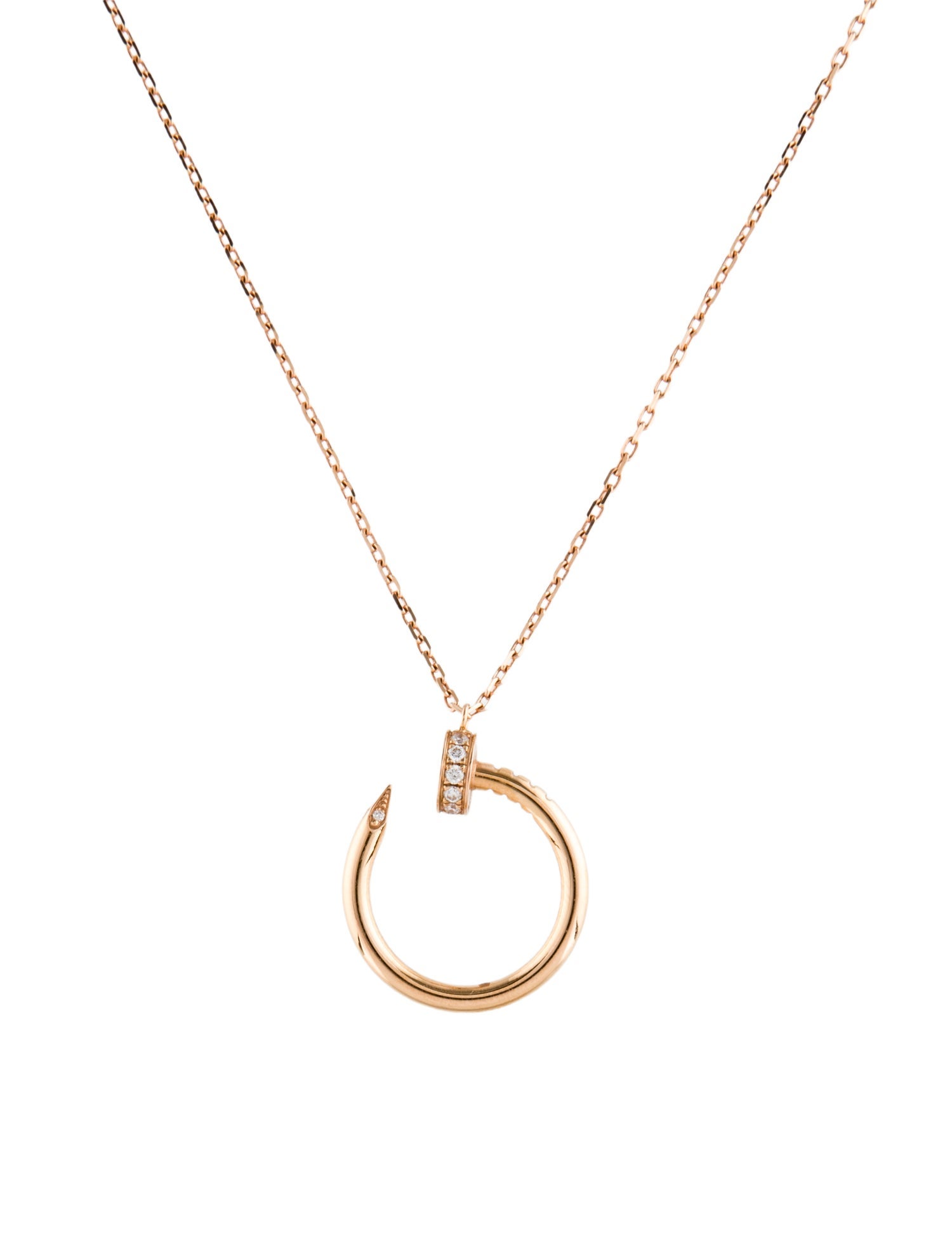 Cartier Diamond Juste Un Clou Pendant Necklace