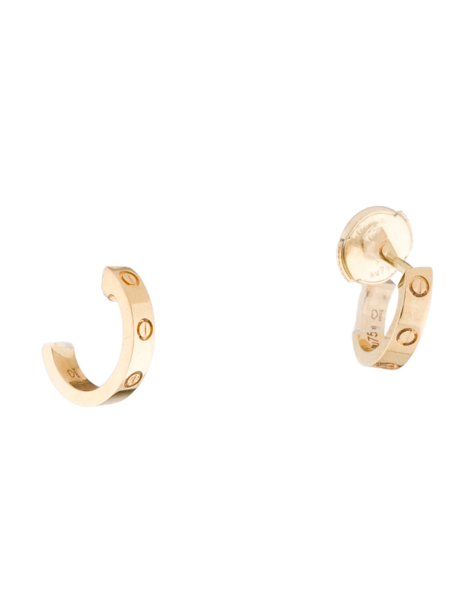 Cartier Small LOVE Hoop Earrings