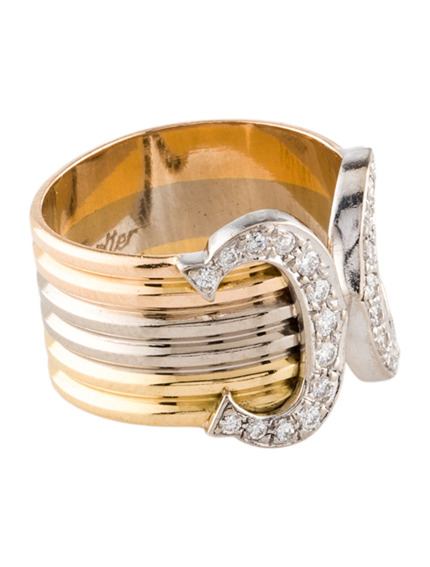 Cartier Vintage Double C de Cartier Ring