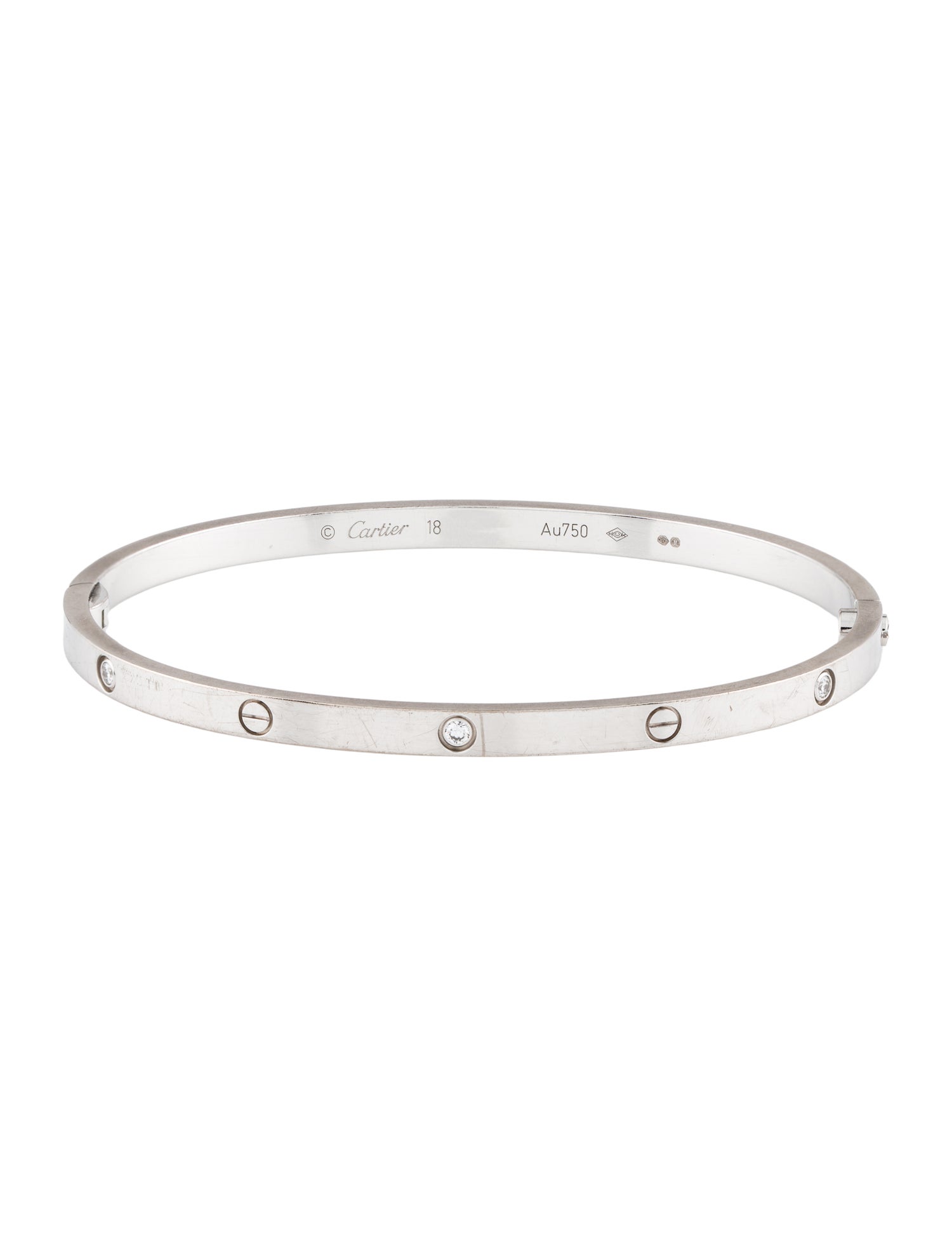 Cartier LOVE Bracelet, Small Model, 6 Diamonds