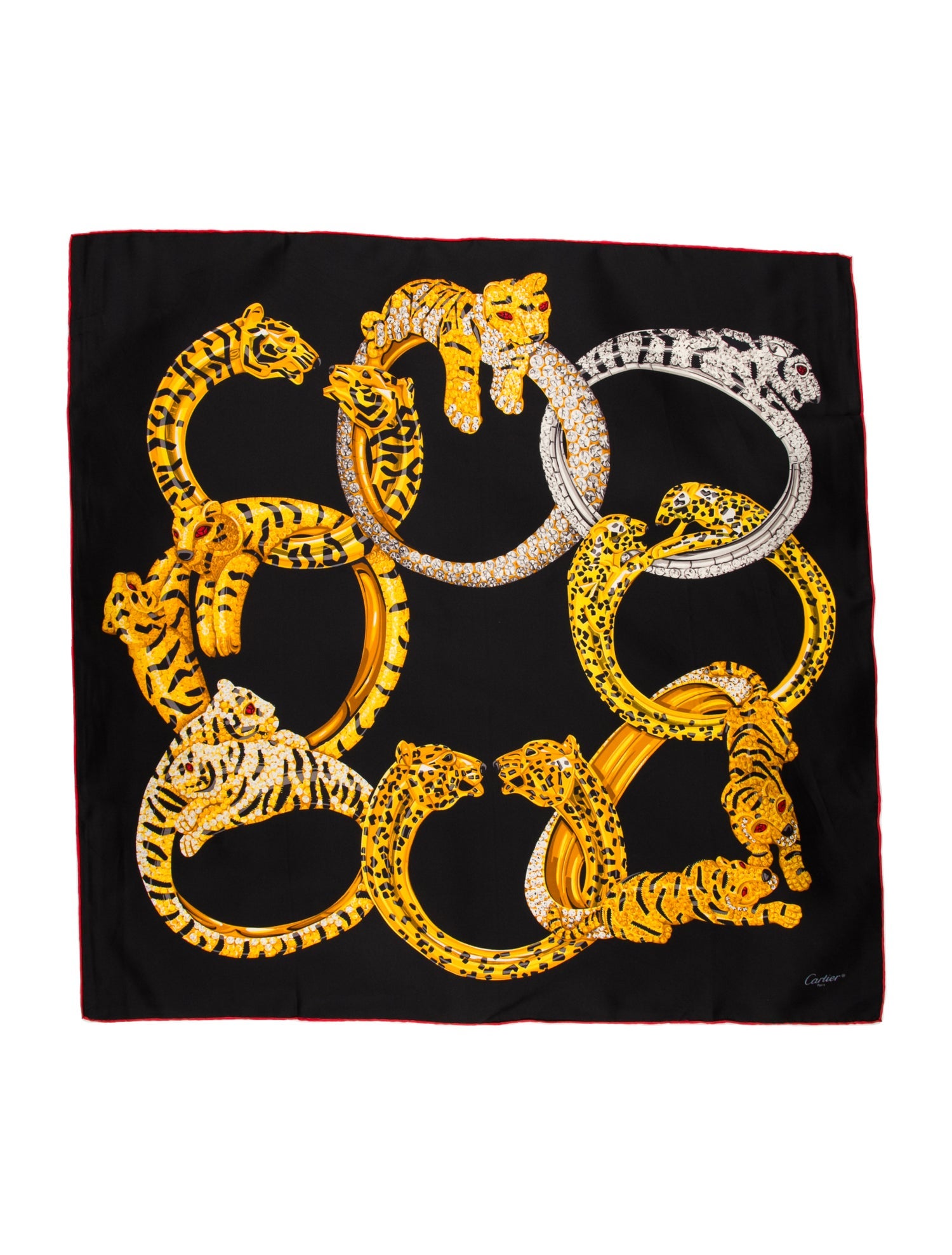 Cartier Silk Printed Scarf