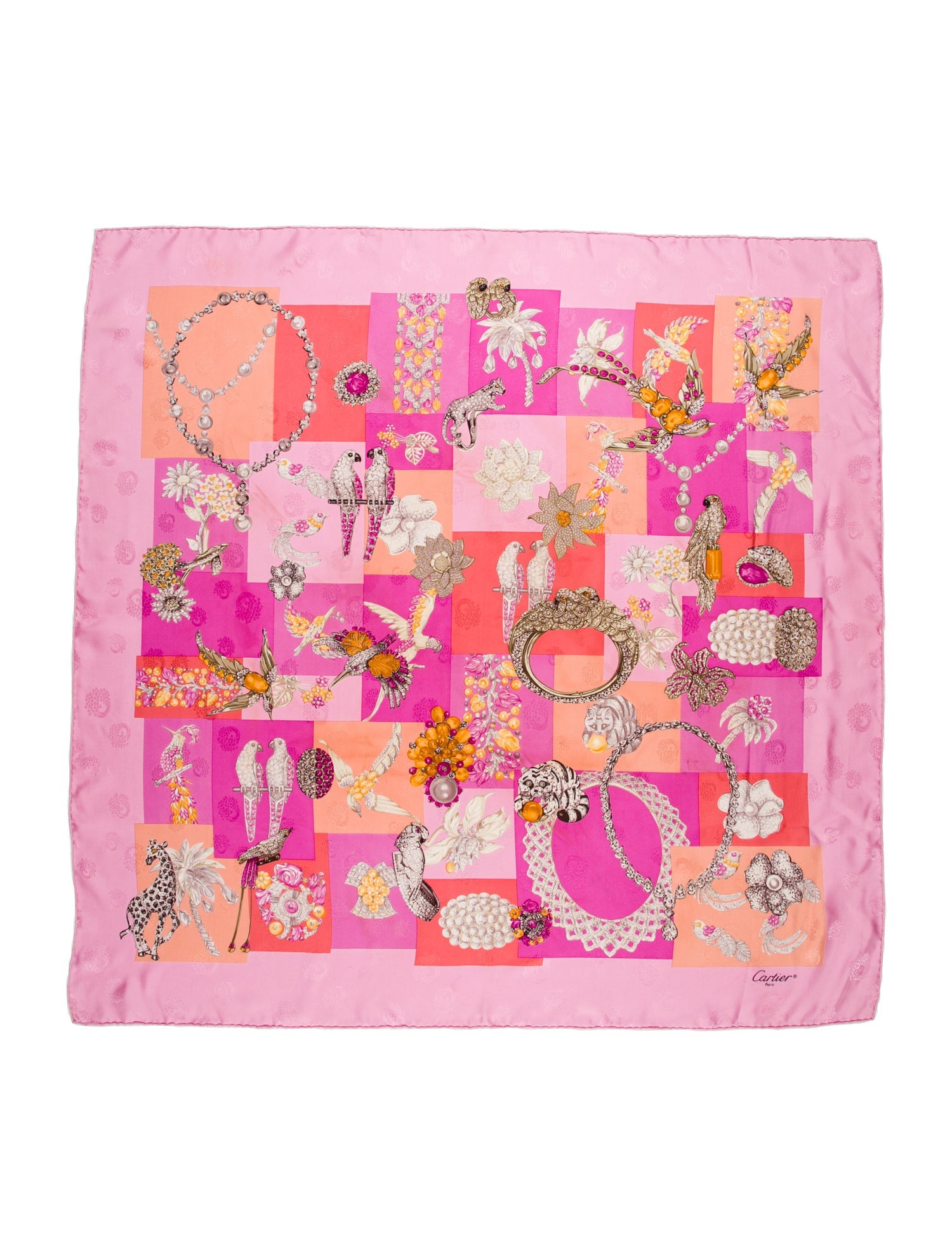 Cartier Silk Printed Scarf