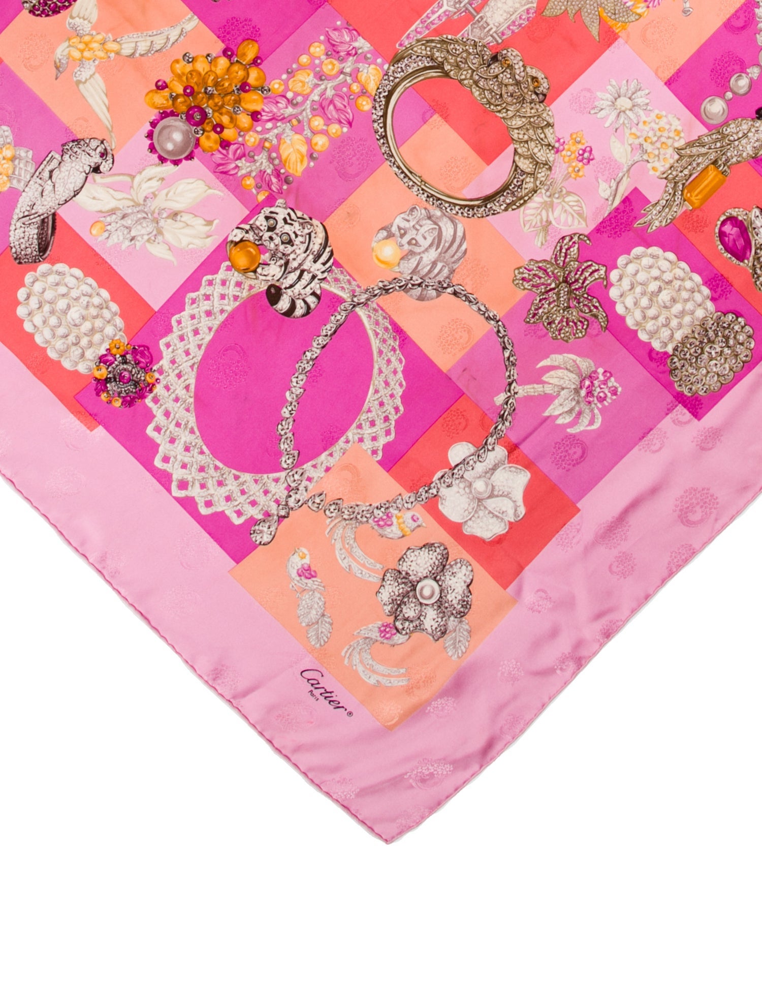 Cartier Silk Printed Scarf