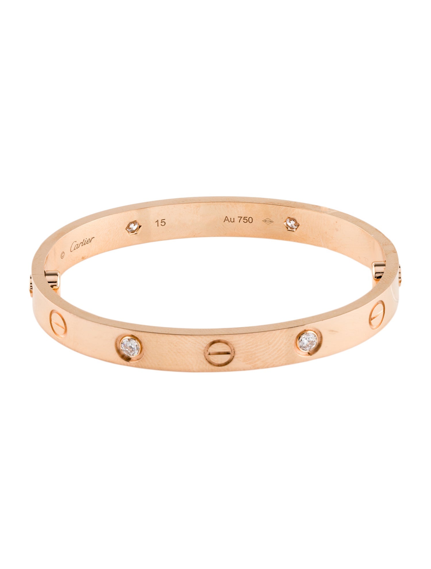 Cartier 4 Diamonds LOVE Bracelet, Classic Model