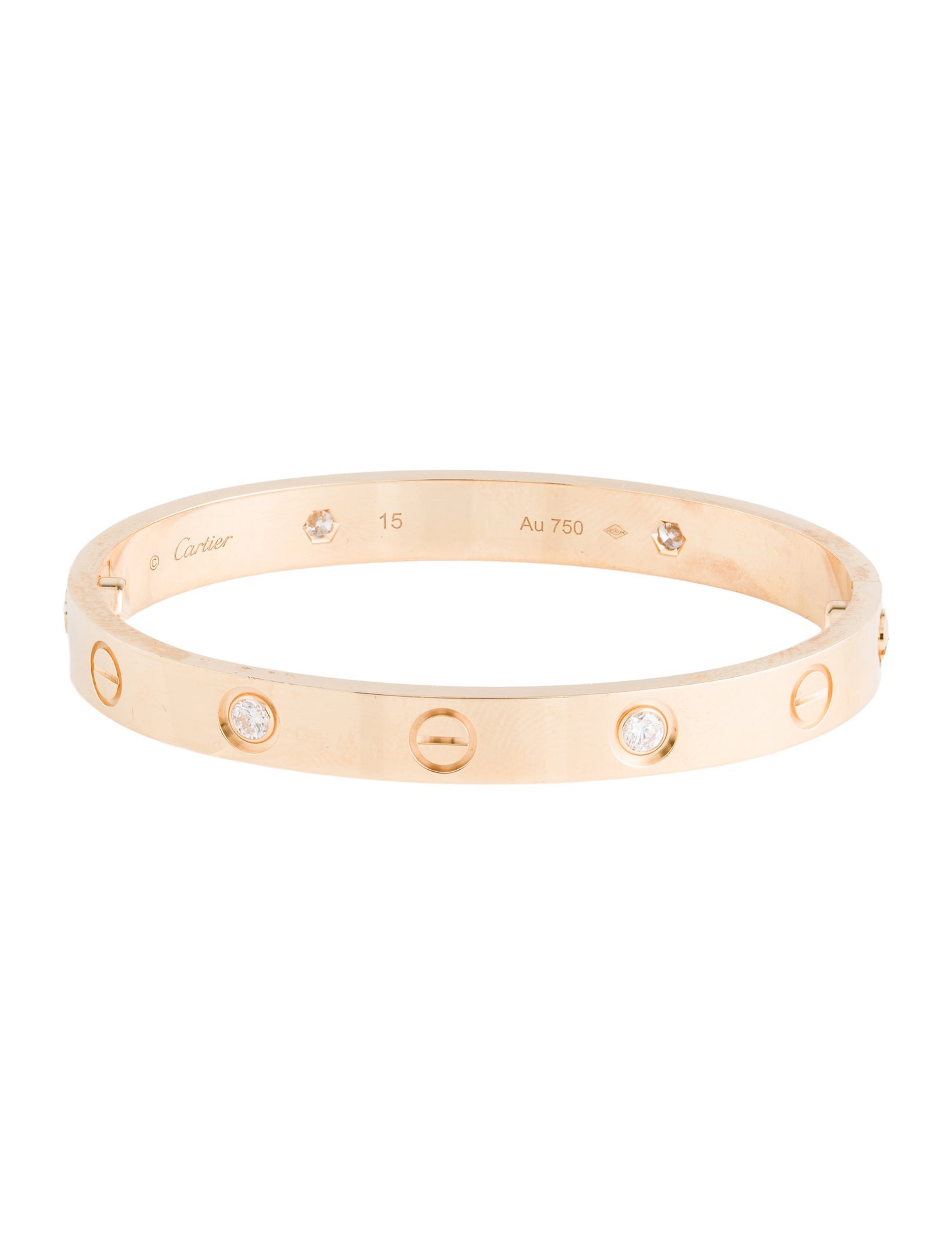 Cartier 4 Diamond LOVE Bracelet, Classic Model