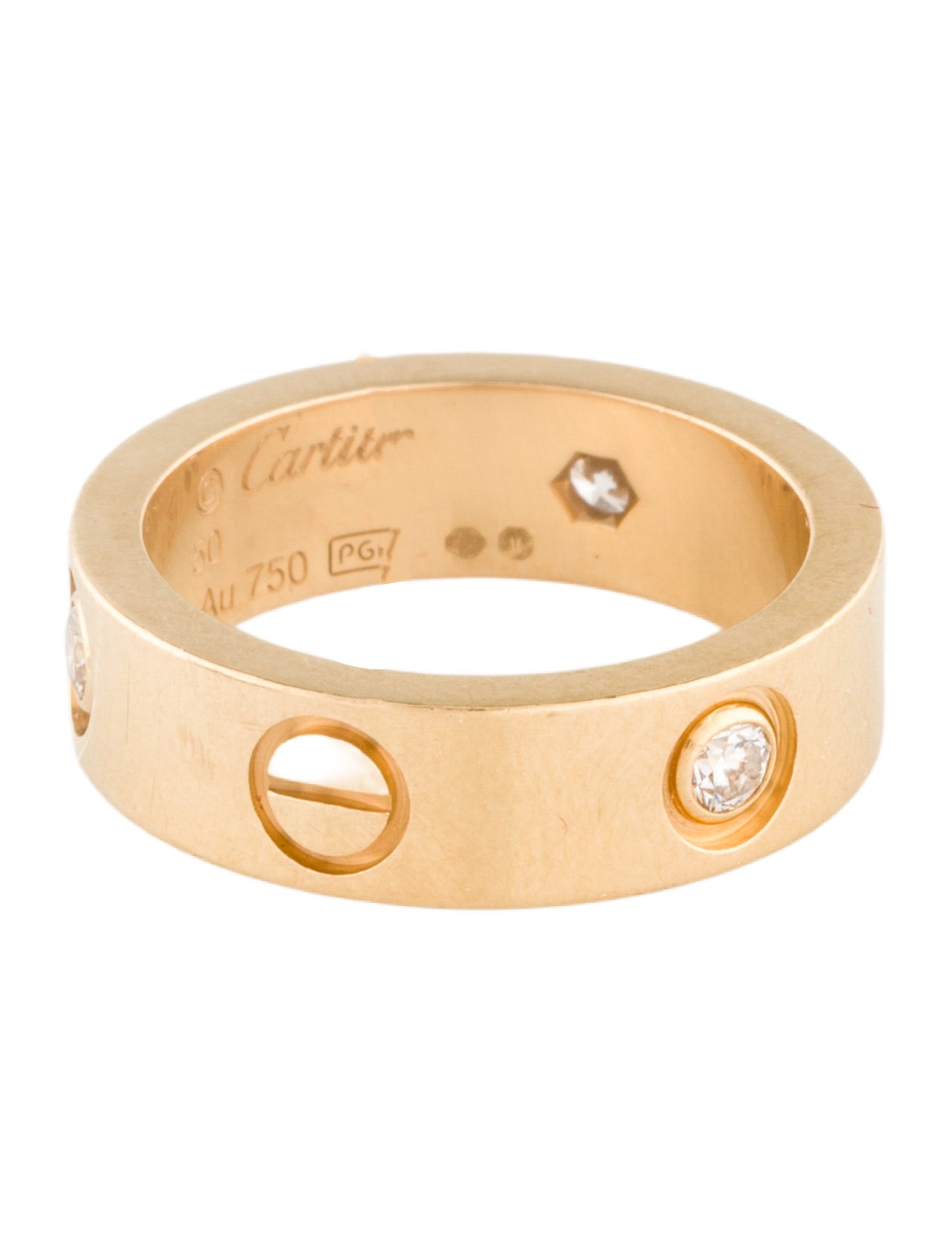 Cartier 3 Diamonds Classic LOVE Ring