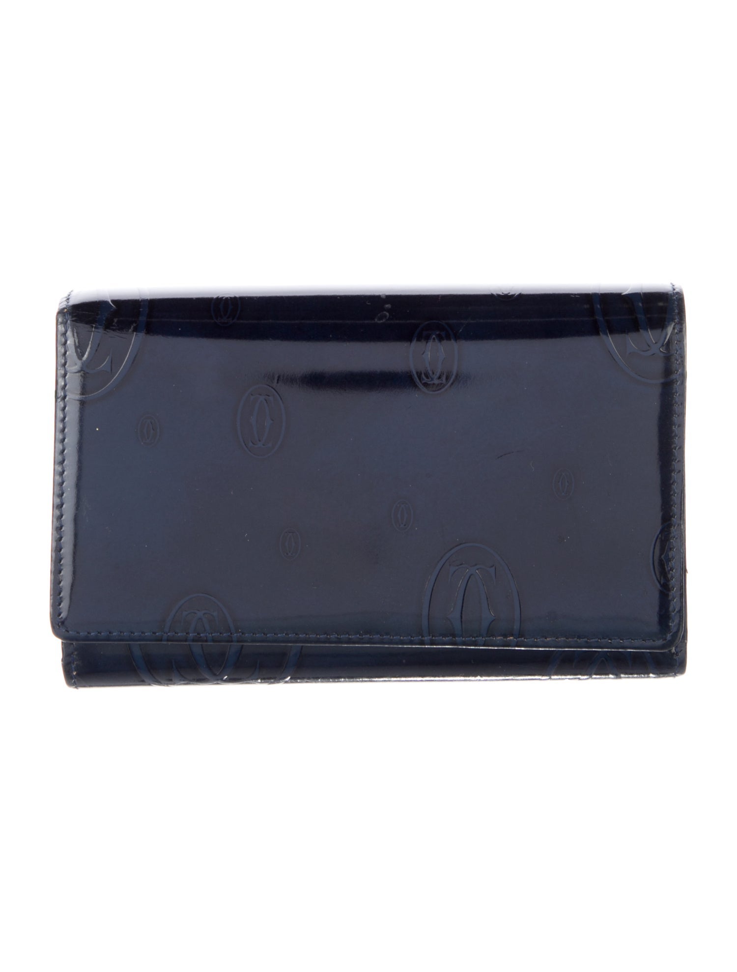 Cartier Patent Leather Compact Wallet