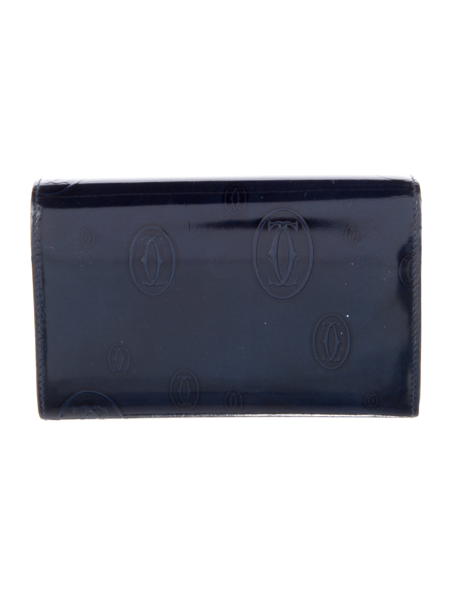 Cartier Patent Leather Compact Wallet