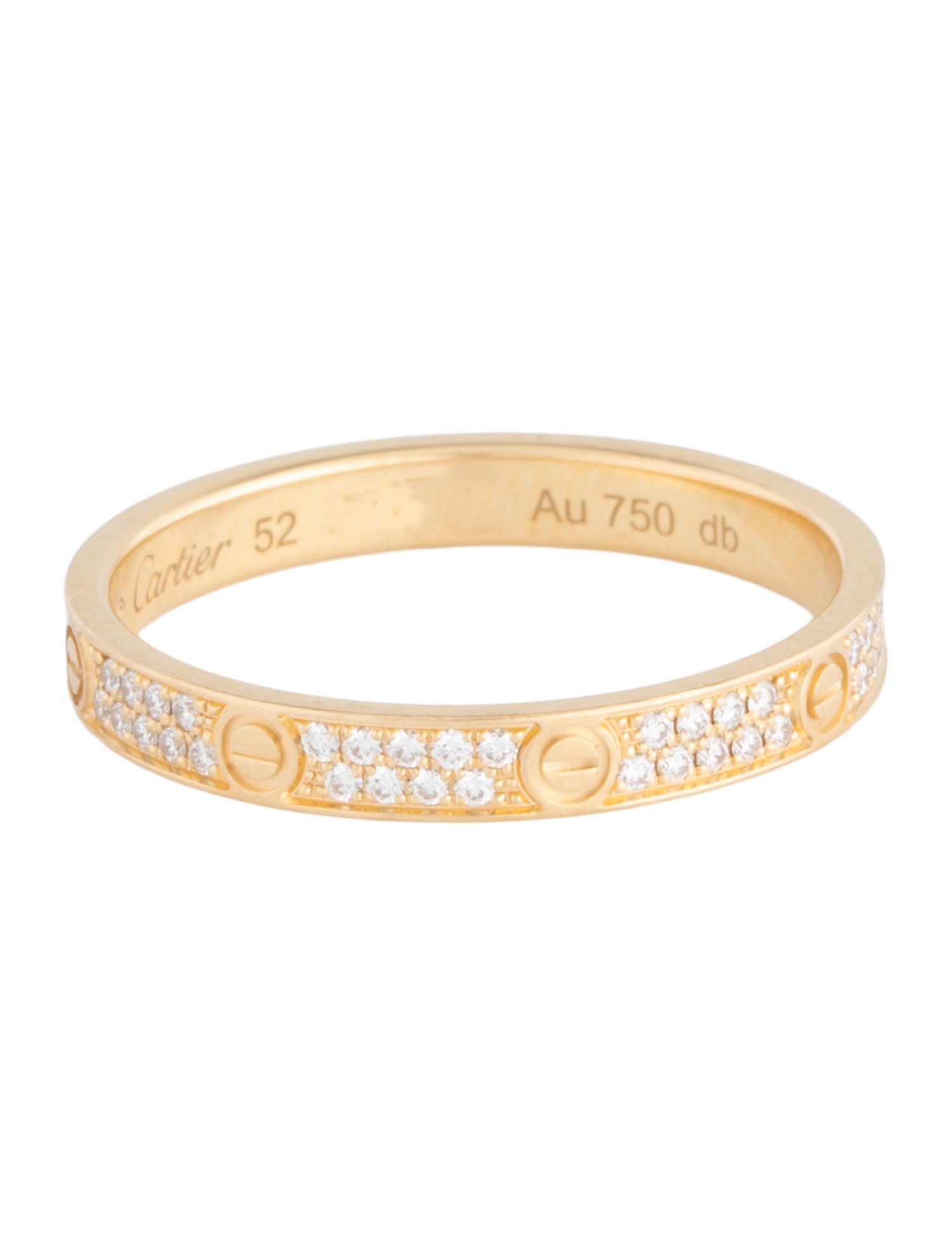 Cartier LOVE Ring, Mini Model, Paved