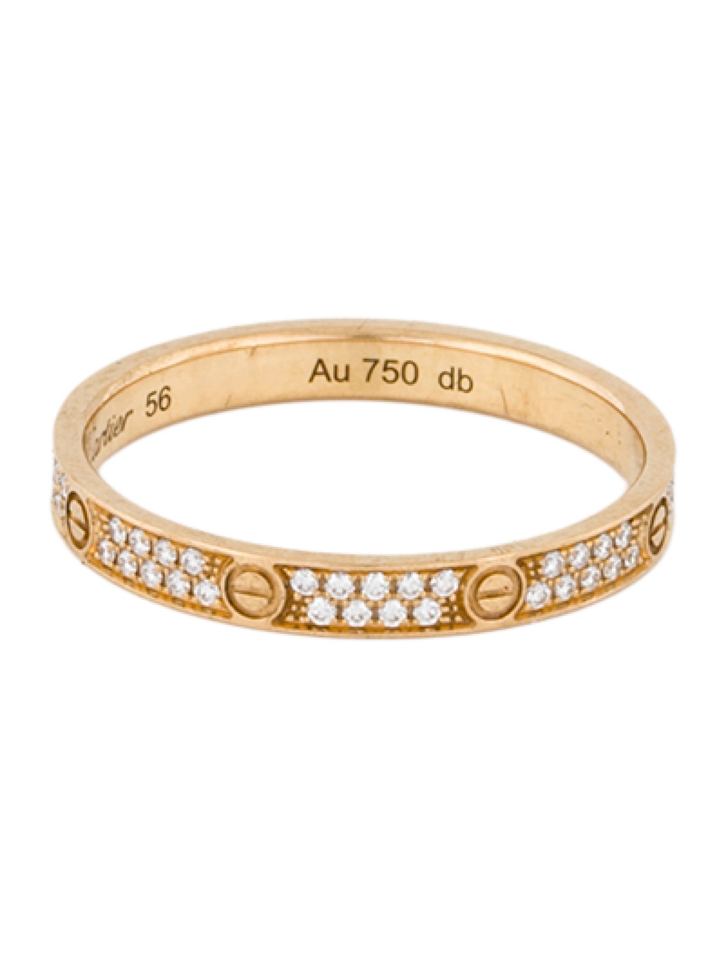 Cartier Diamond Pavéd LOVE Ring, Mini Model