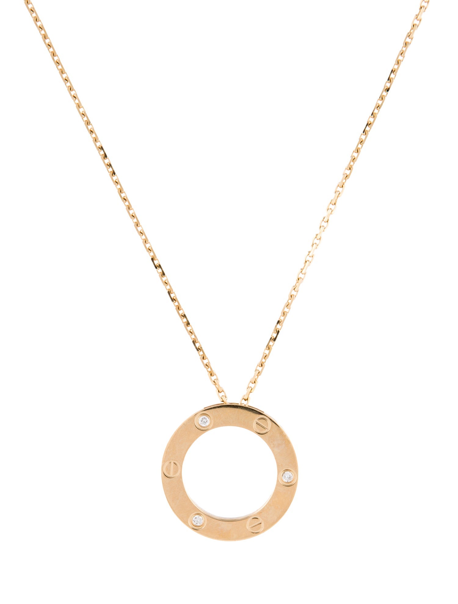 Cartier LOVE Pendant Necklace, 3 Diamonds