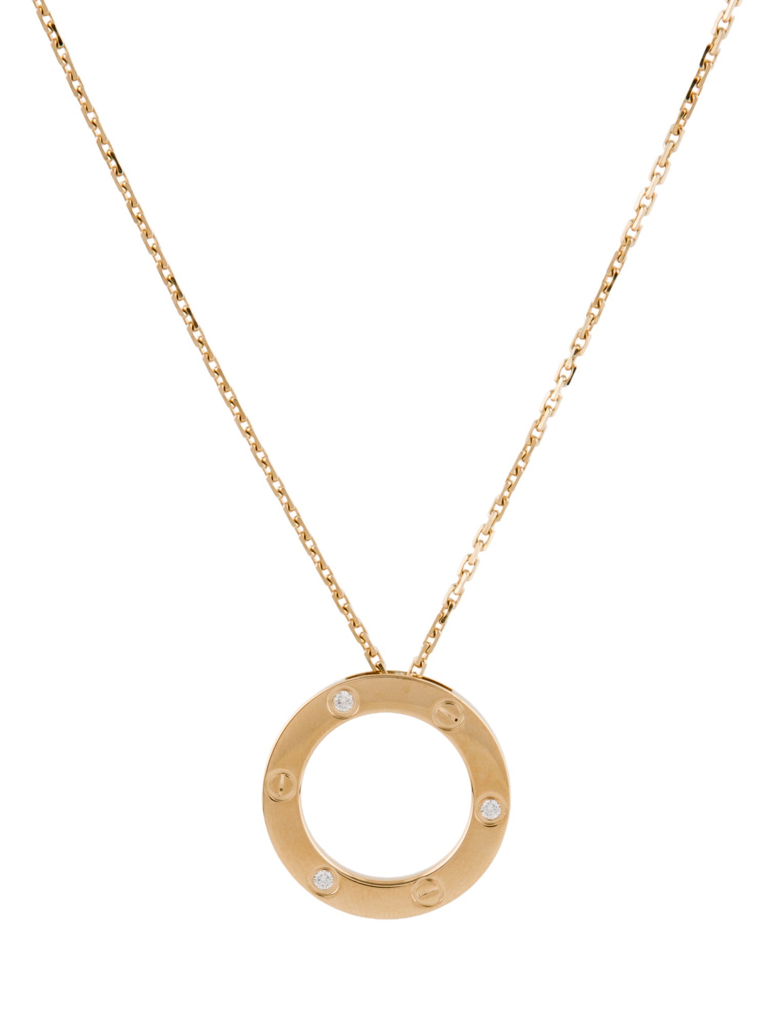 Cartier LOVE Pendant Necklace, 3 Diamonds