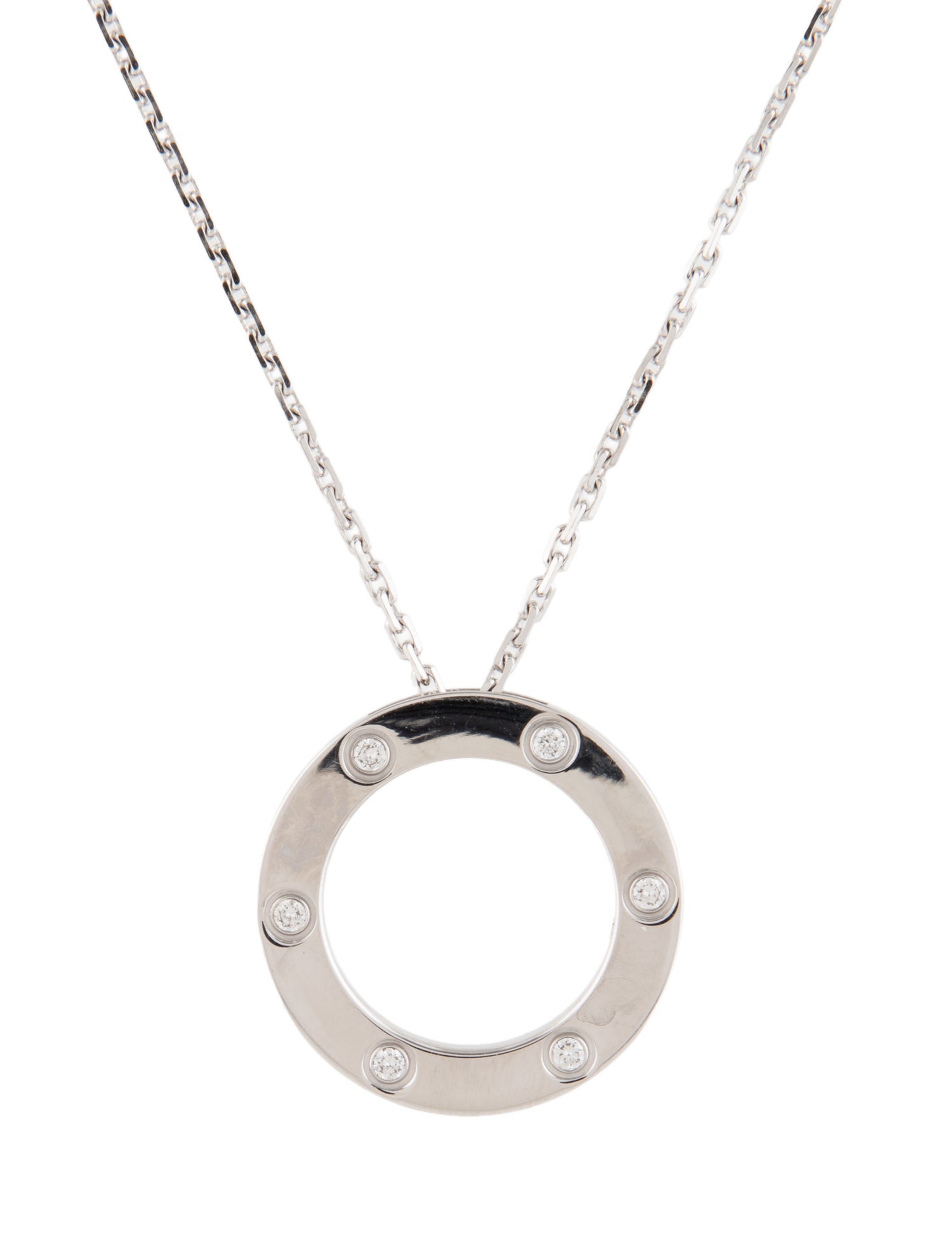 Cartier 6 Diamond LOVE Necklace
