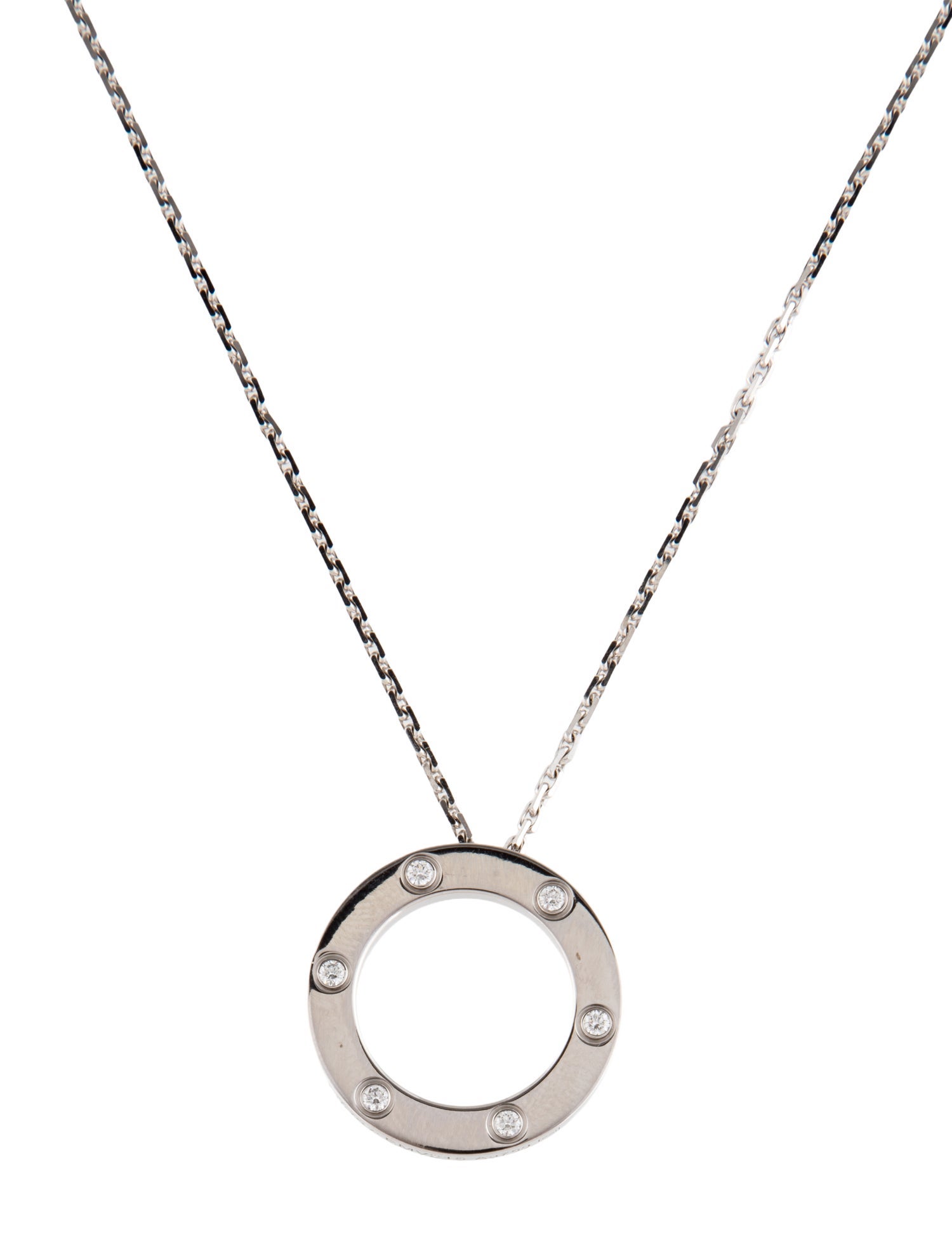 Cartier 6 Diamond LOVE Necklace