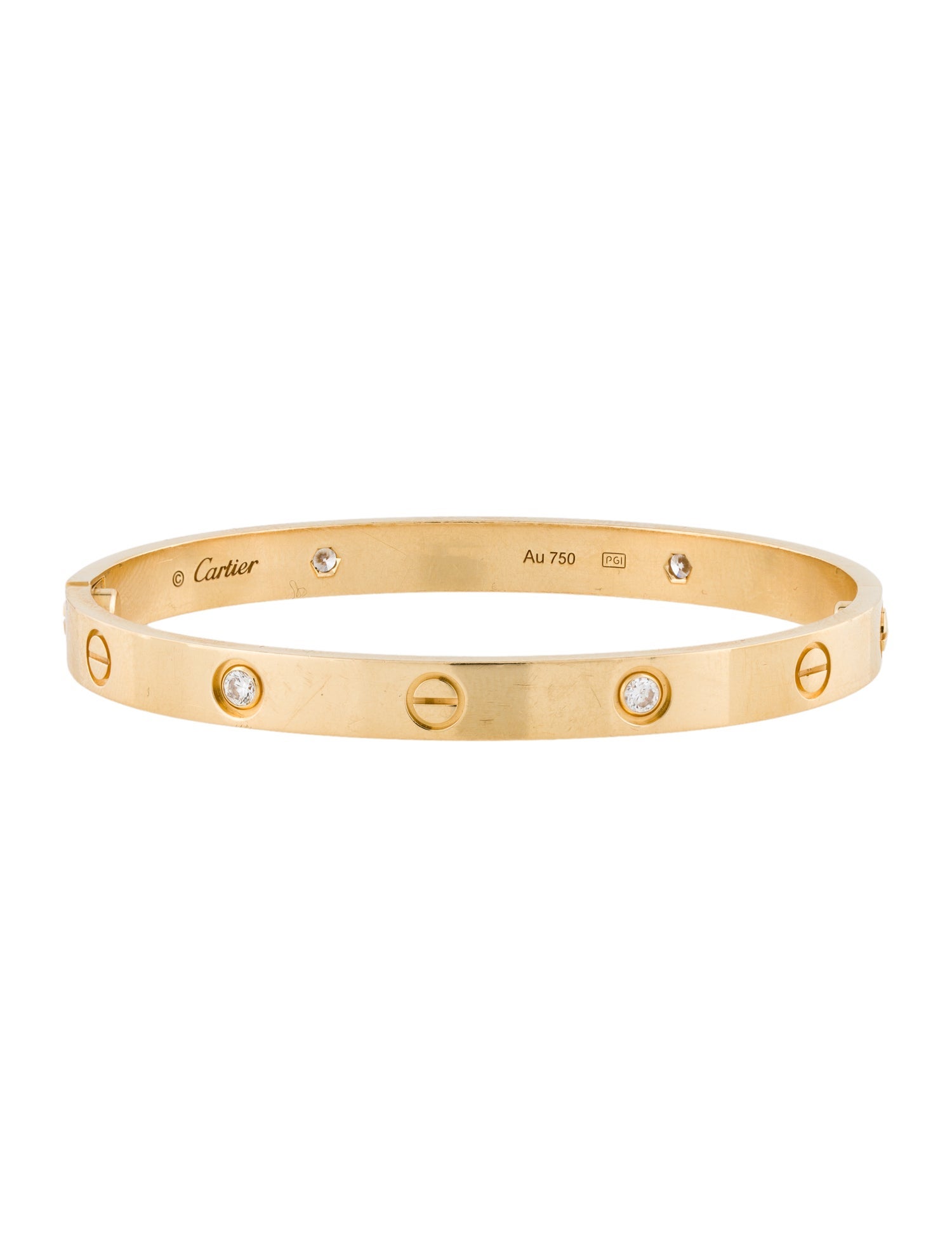 Cartier 4 Diamonds LOVE Bracelet, Classic Model