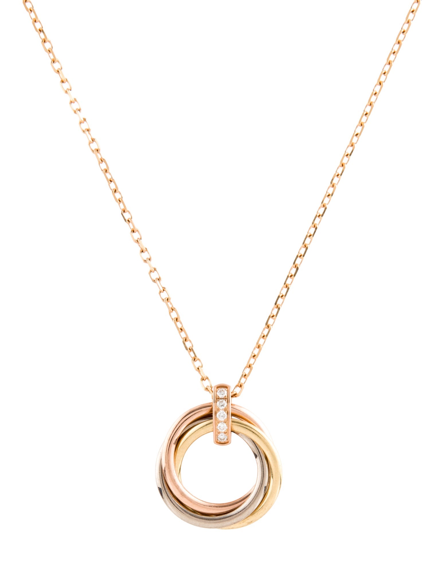 Cartier Diamond Trinity Pendant, Medium Model