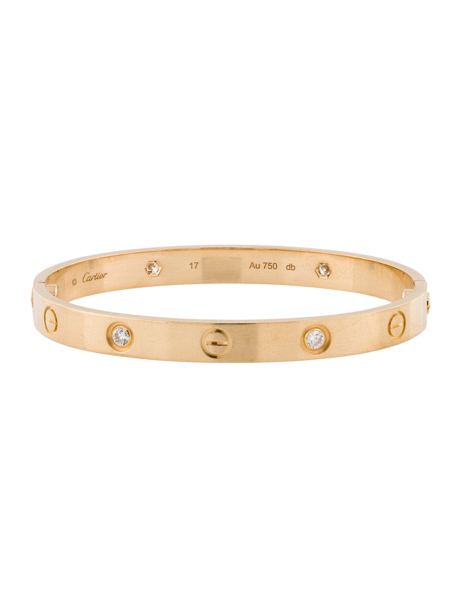 Cartier 4 Diamonds LOVE Bracelet, Classic Model