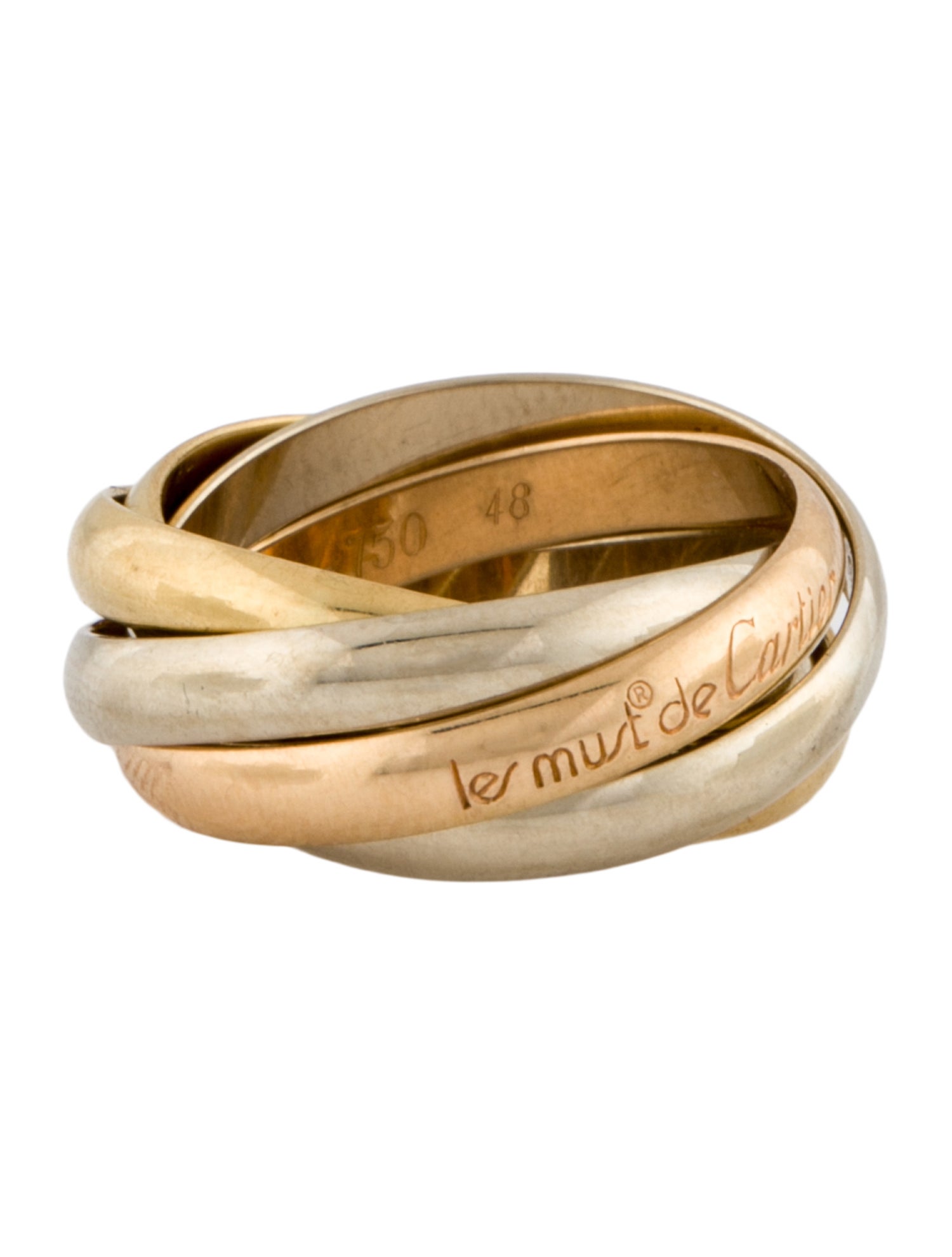 Cartier Vintage Les Must De Cartier Trinity Ring, Five Rows