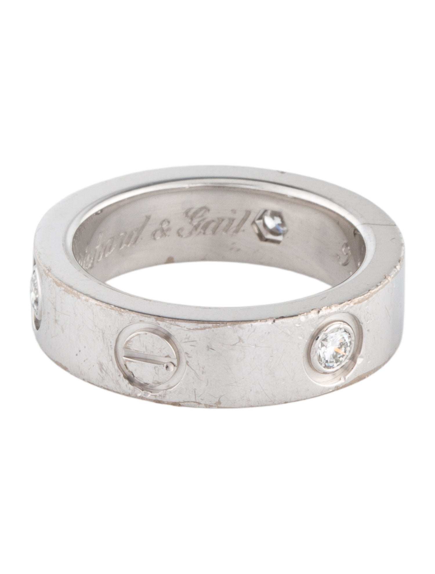 Cartier 3 Diamond Classic LOVE Ring